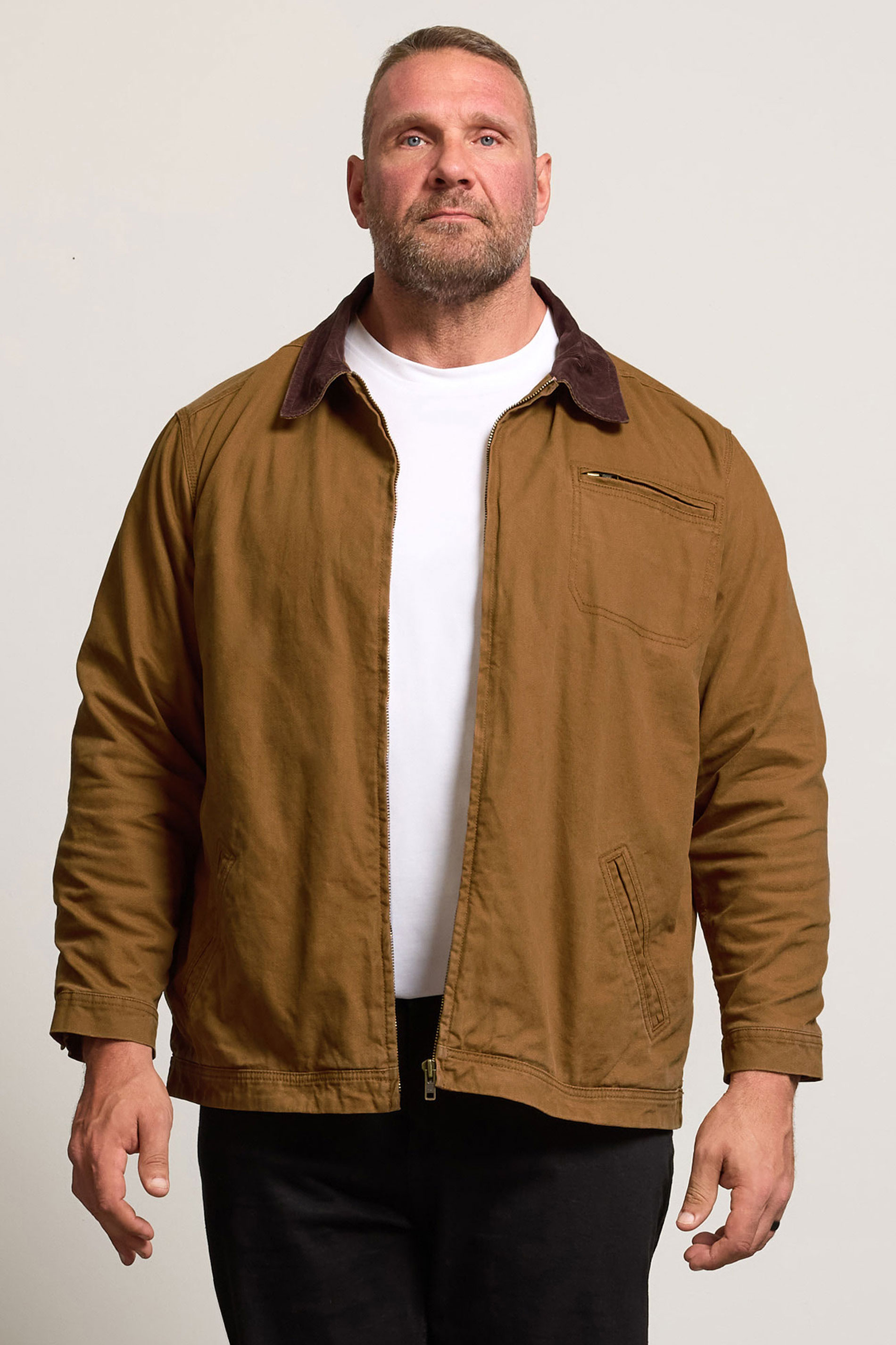 BadRhino Big & Tall Brown Canvas Worker Jacket | BadRhino 1