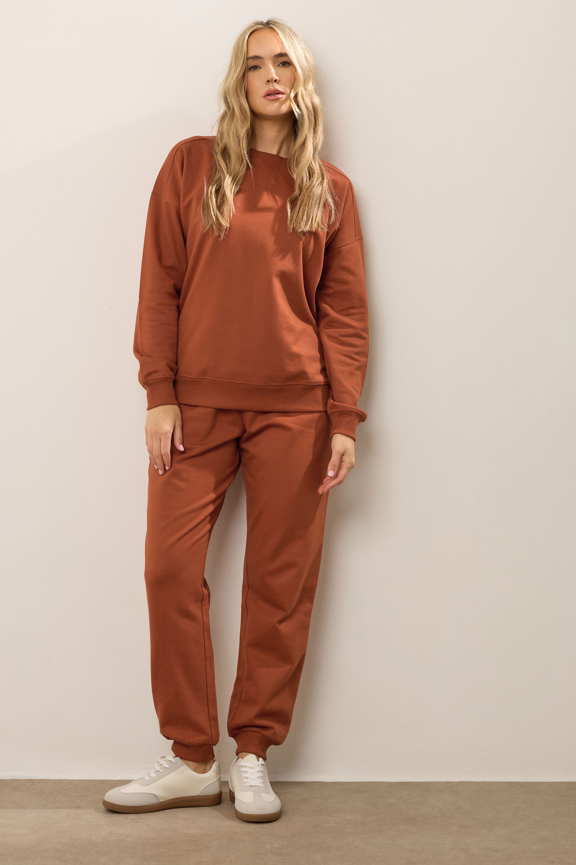 LTS Tall Rust Orange Crew Neck Sweatshirt | Long Tall Sally 2