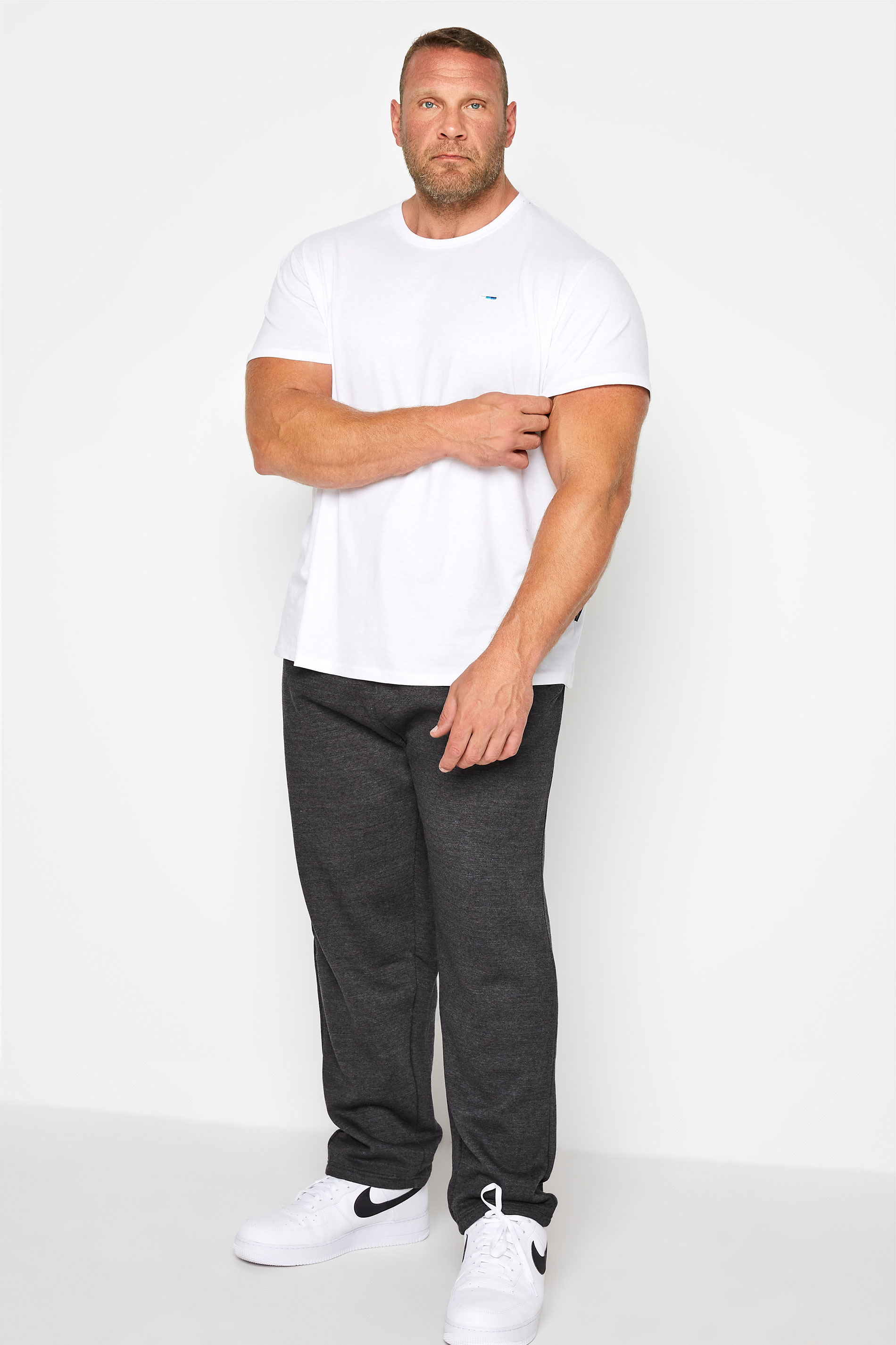 KAM Charcoal Grey Basic Joggers | BadRhino 1