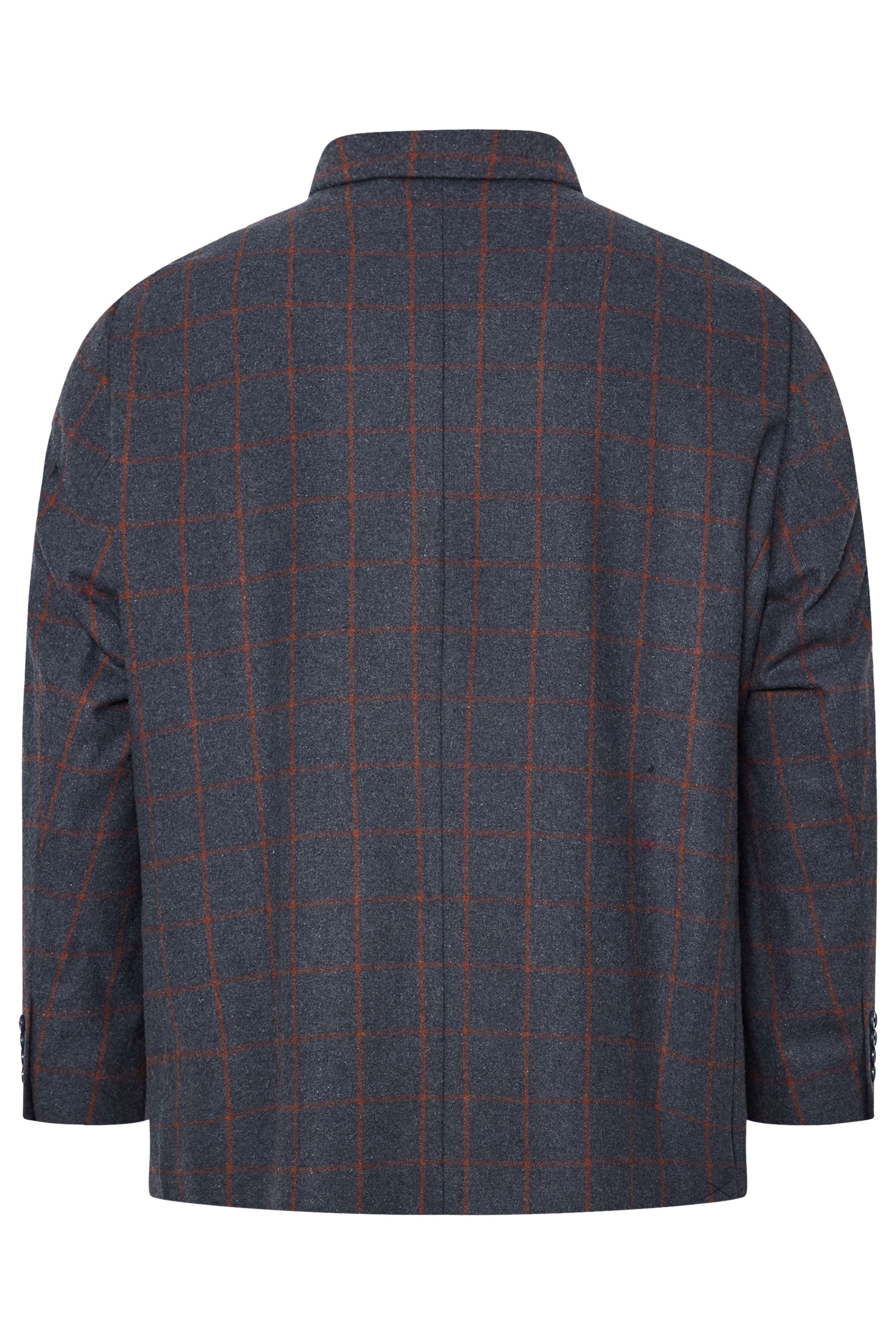 BadRhino Tailoring Big & Tall Blue & Red Checked Suit Jacket | BadRhino 11