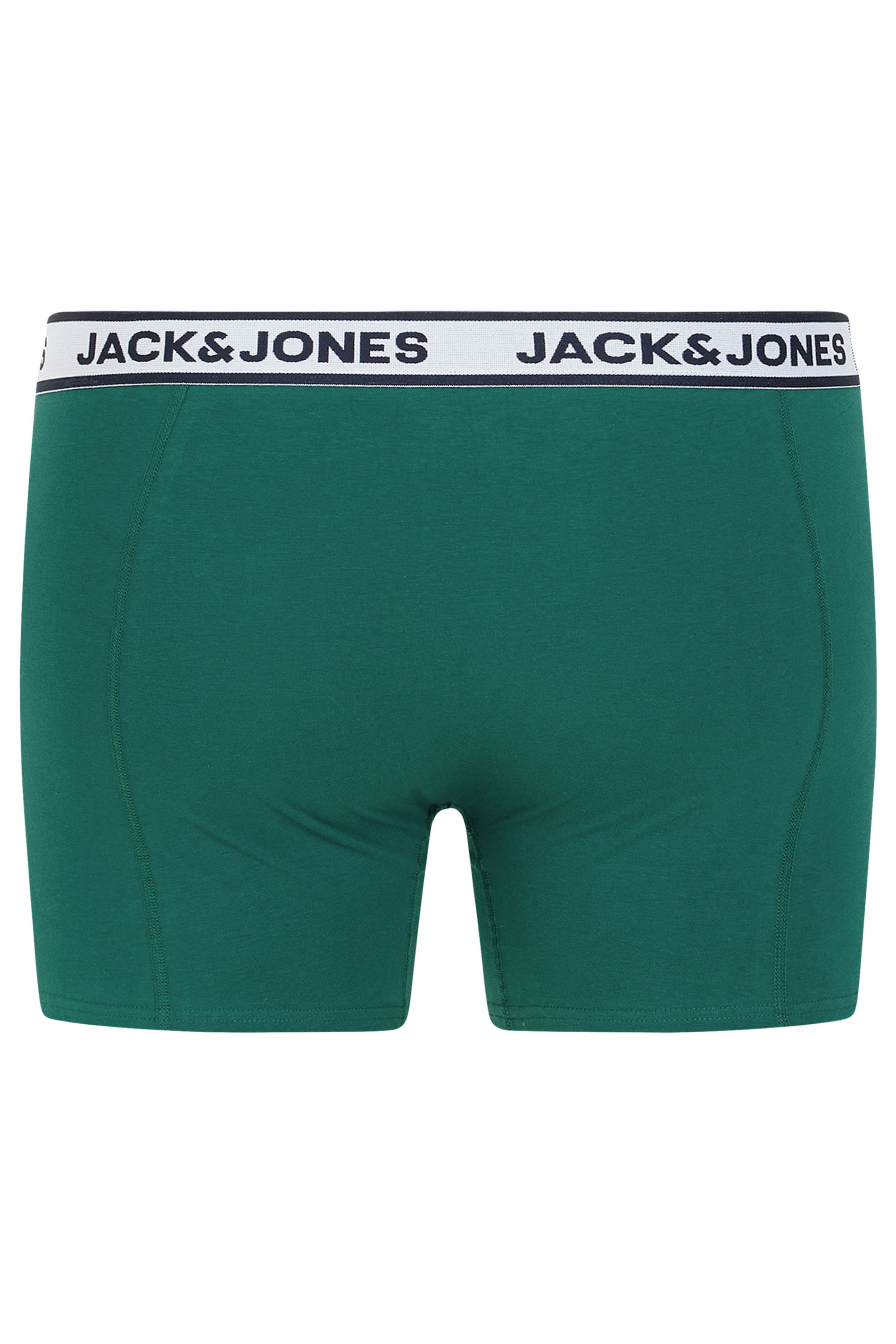 JACK & JONES Big & Tall 5 PACK Black & Green Boxers | BadRhino 6