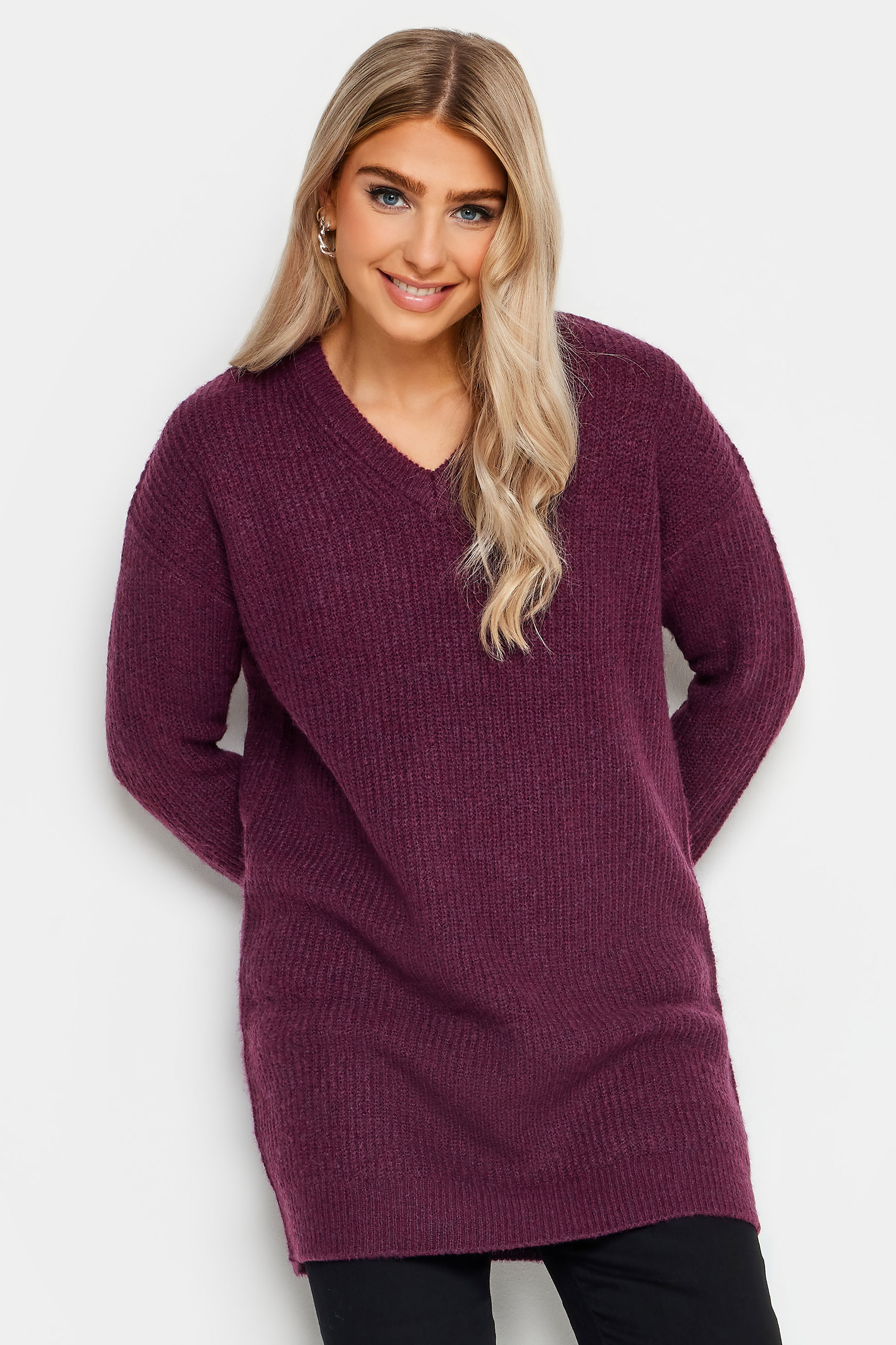M&Co Berry Red Tunic Jumper Dress | M&Co