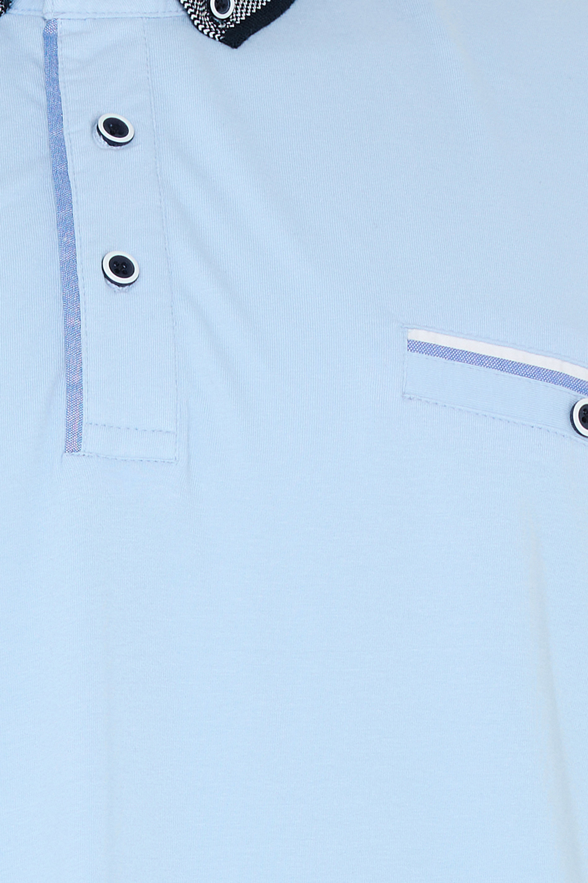 BadRhino Big & Tall Blue Chambray Pocket Polo Shirt | BadRhino 9