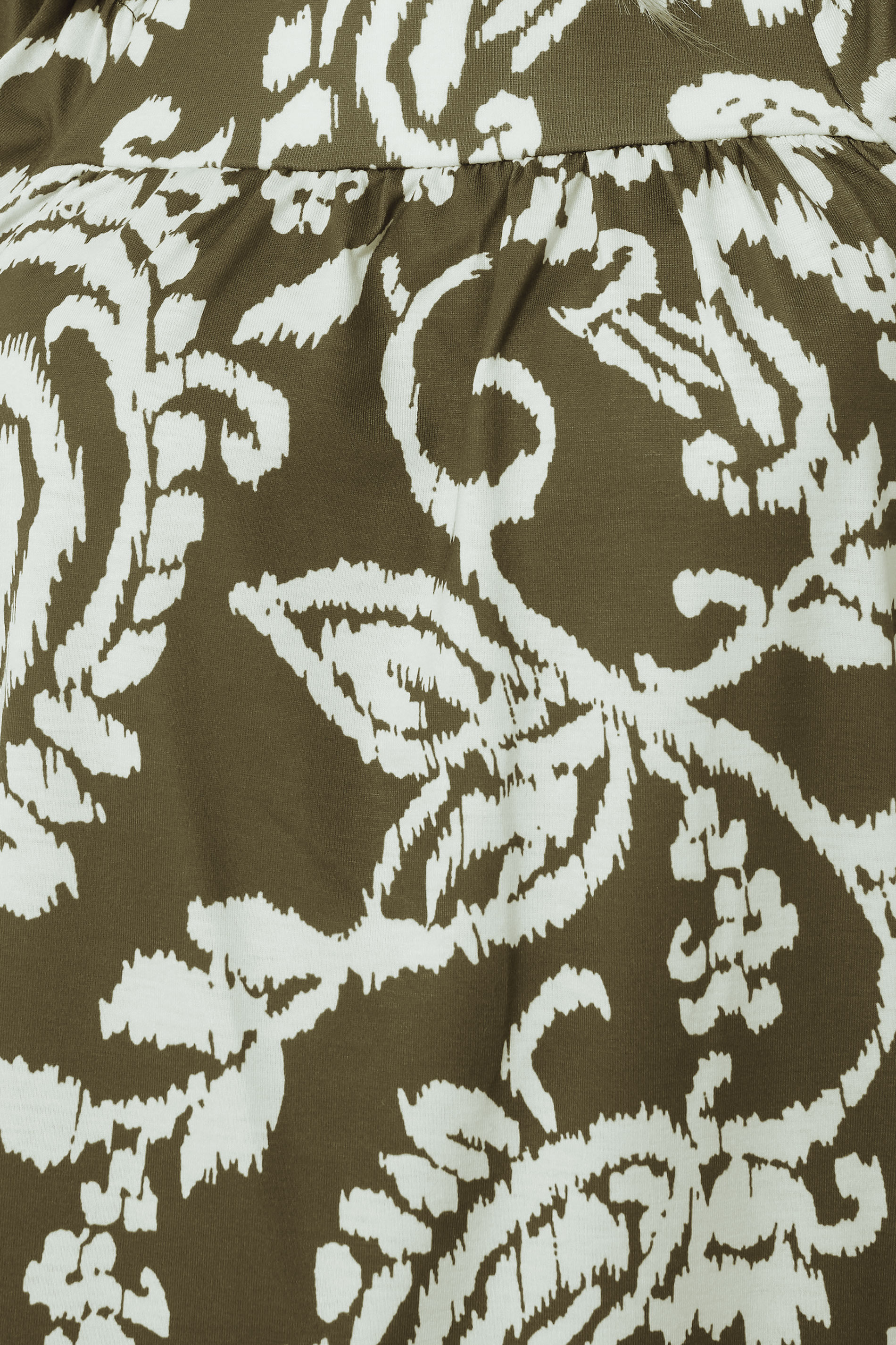 LTS Tall Green Paisley Square Neck Top | Long Tall Sally 4