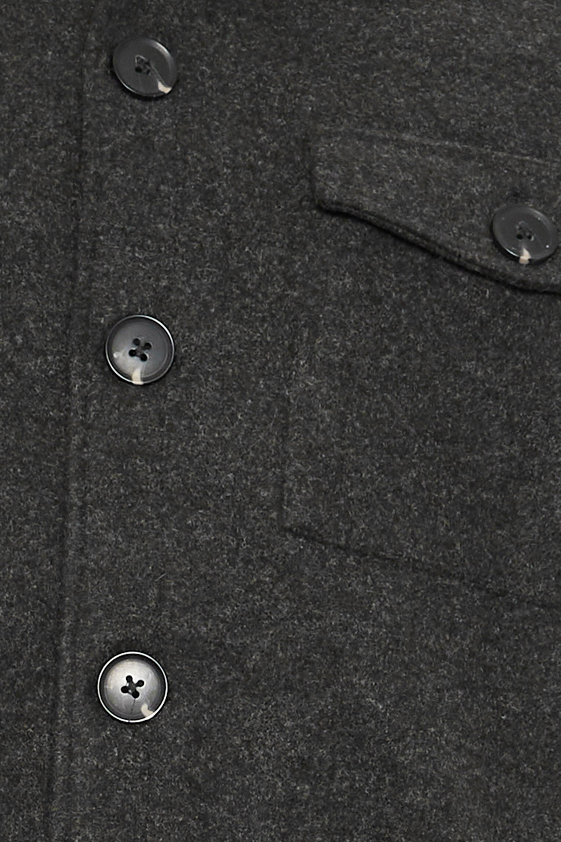 BadRhino Big & Tall Charcoal Grey Premium Button Down Shacket | BadRhino 5
