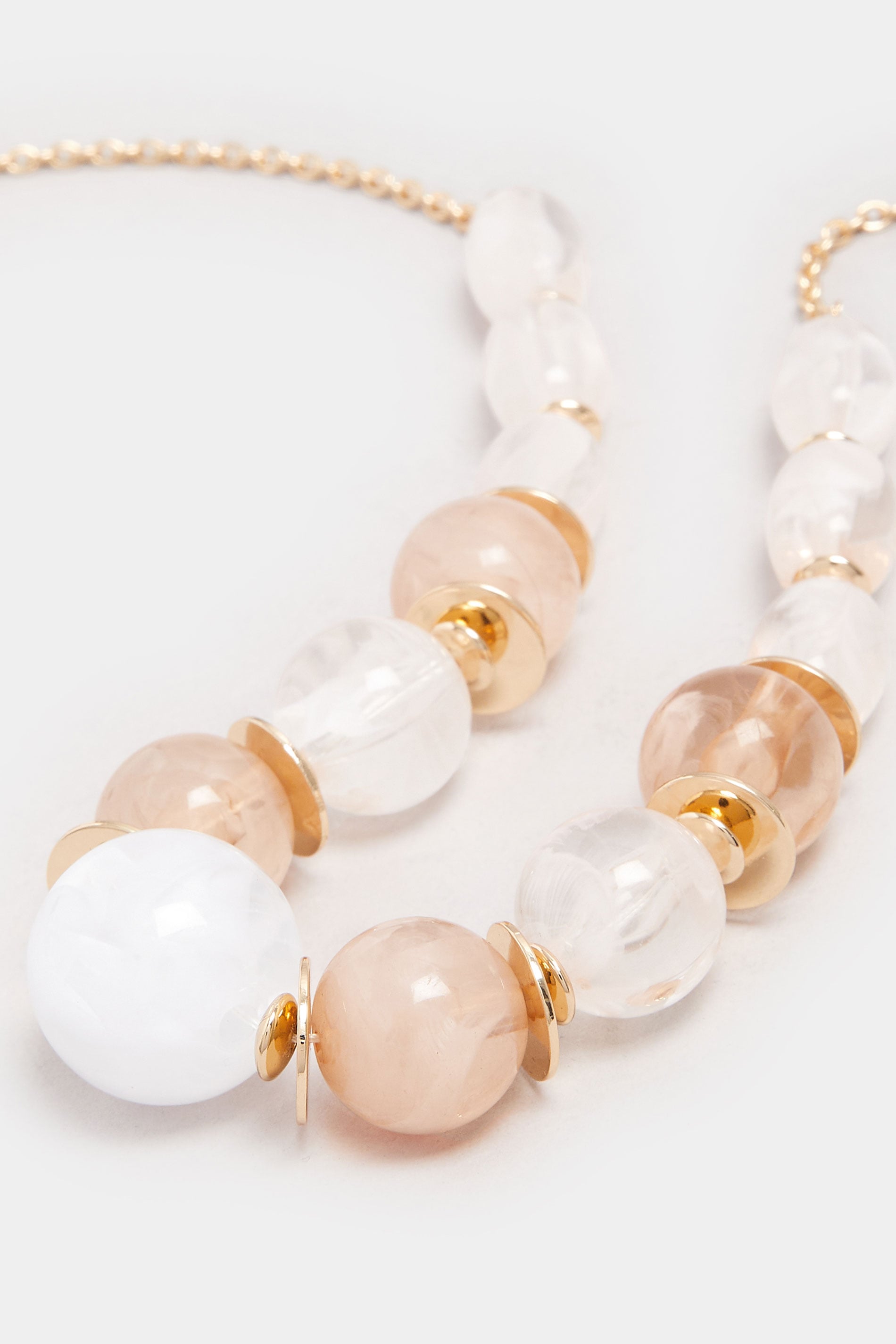 Gold Tone Beaded Statement Necklace | Yours Clothing 2