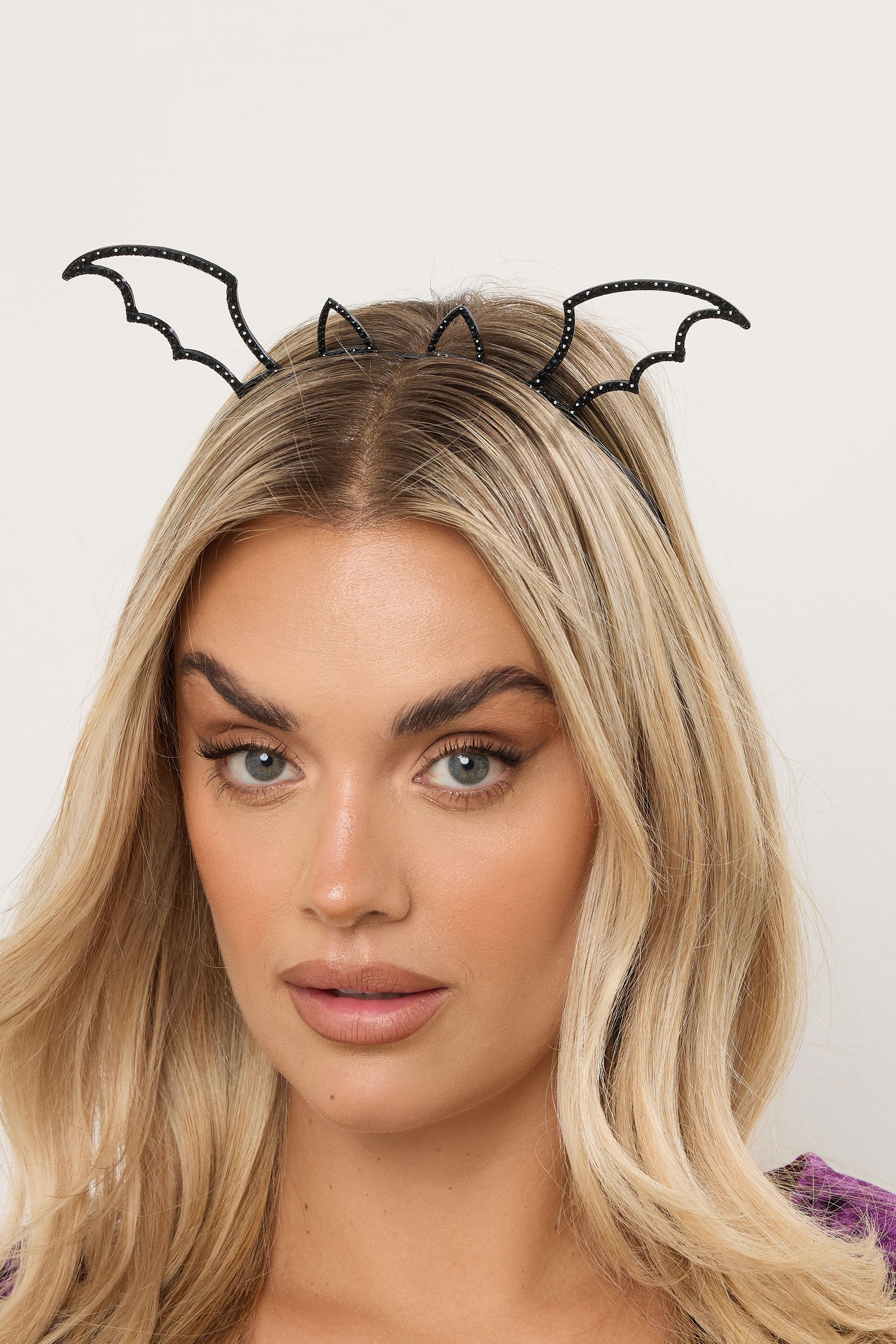 Black Novelty Bat Halloween Headband | Yours Clothing 1