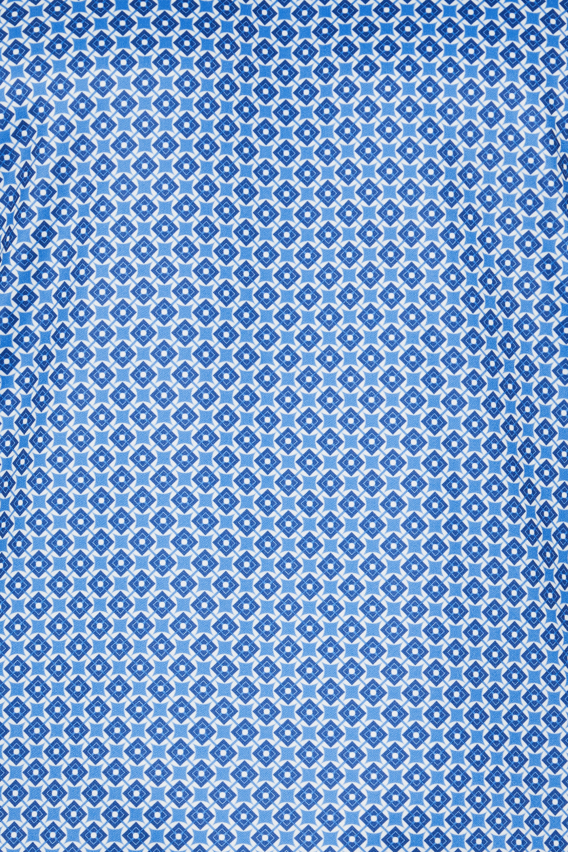 BadRhino Golf Big & Tall Blue Geometric Print Polo Shirt | BadRhino 1