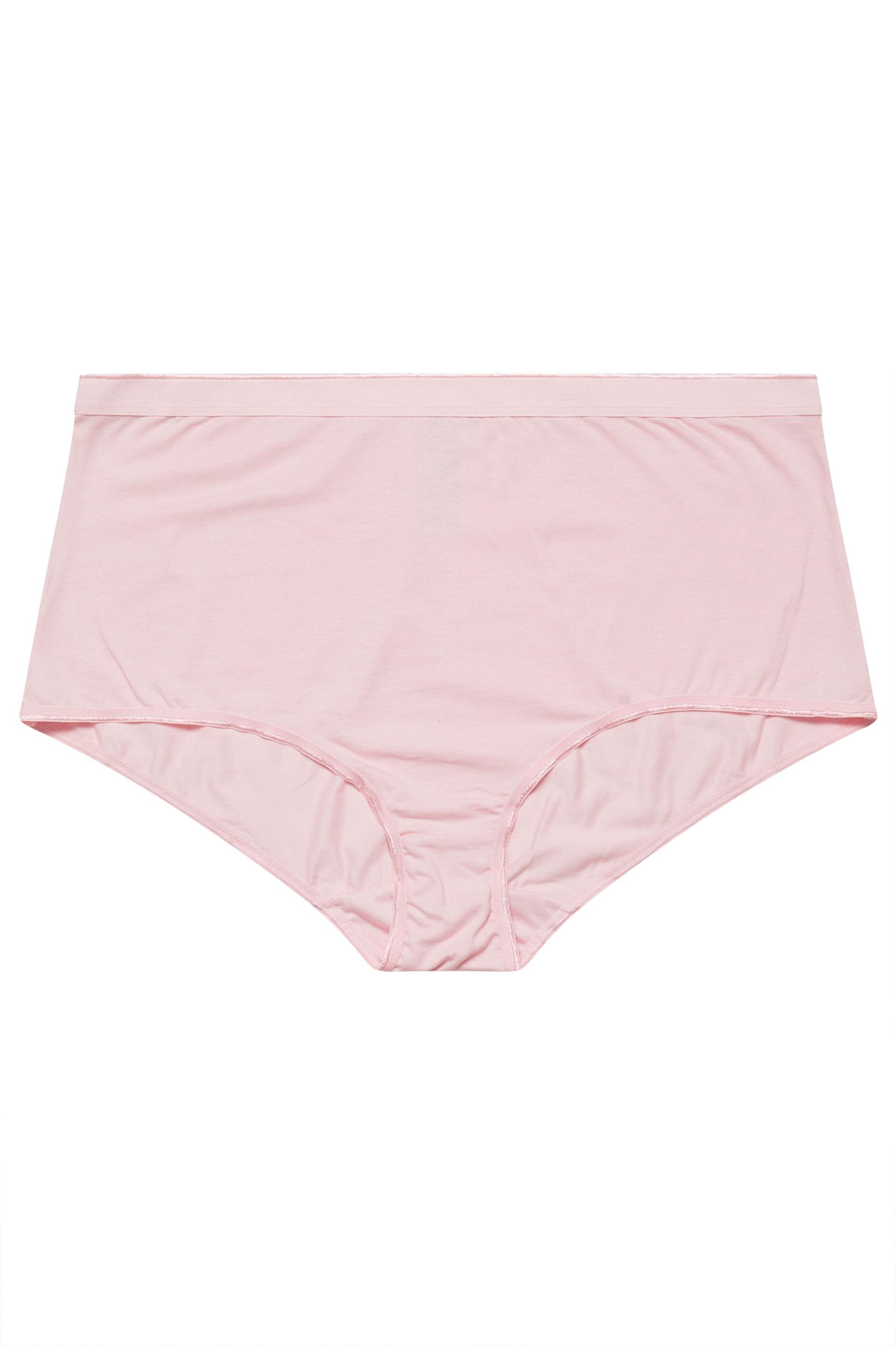 YOURSET 5 PACK Curve Black & Pink Bow Print Full Briefs | Yours Curve  7