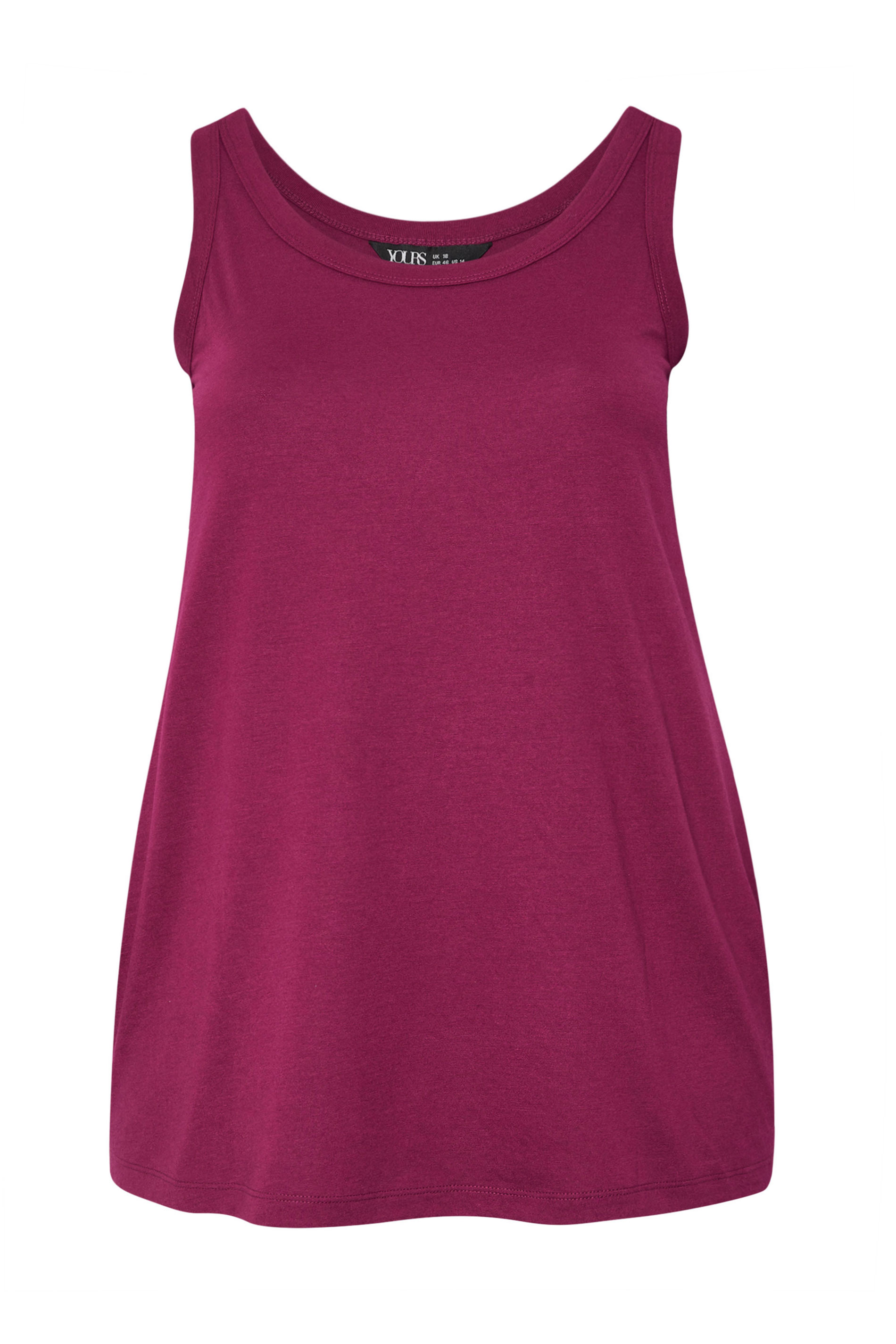YOURS Plus Size 3 PACK Dark Pink Core T-Shirt Essentials Set | Yours Clothing 11