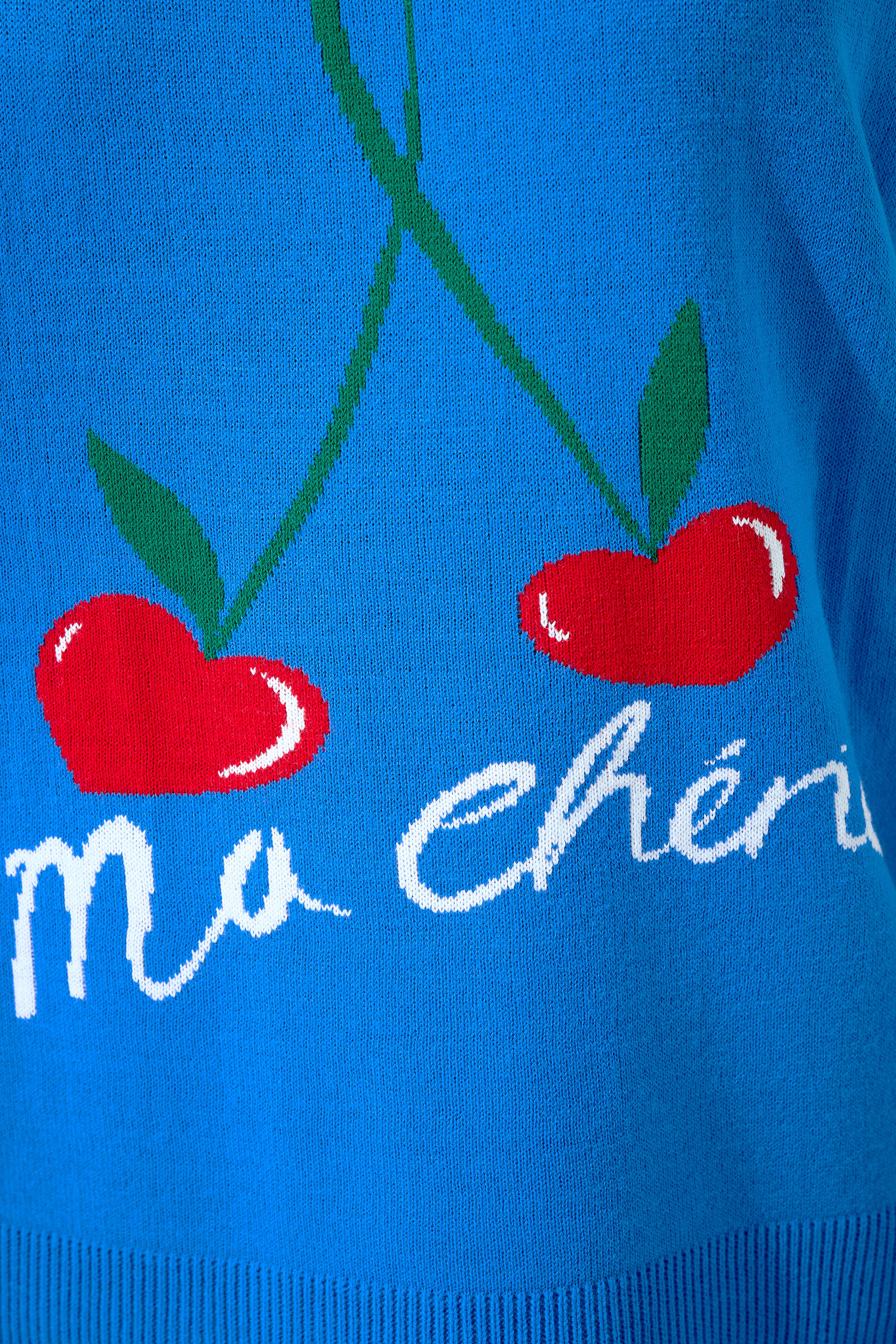 LIMITED COLLECTION Plus Size Blue Cherry Knitted Vest Top | Yours Clothing 4