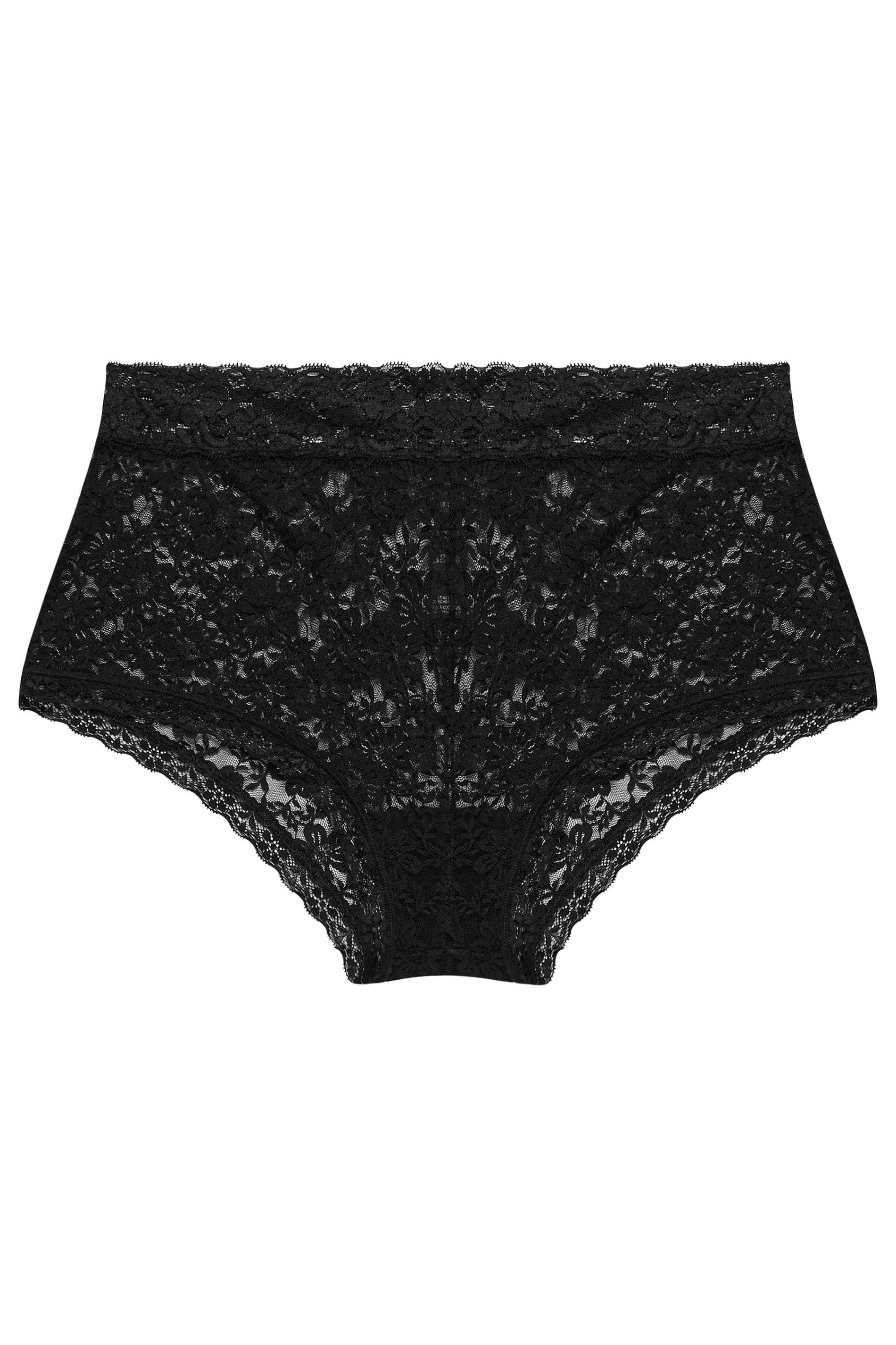 YOURSET Plus Size 3 PACK Red & Black Leopard Print Lace Mid Rise Shorts | Yours Clothing 13