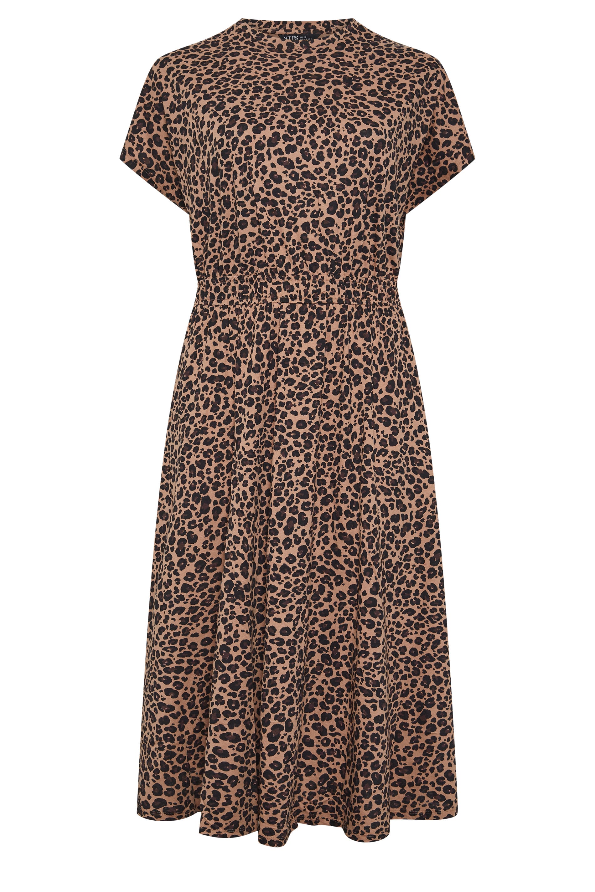 YOURS Plus Size Brown Leopard Maxi Dress | Yours Clothing 5