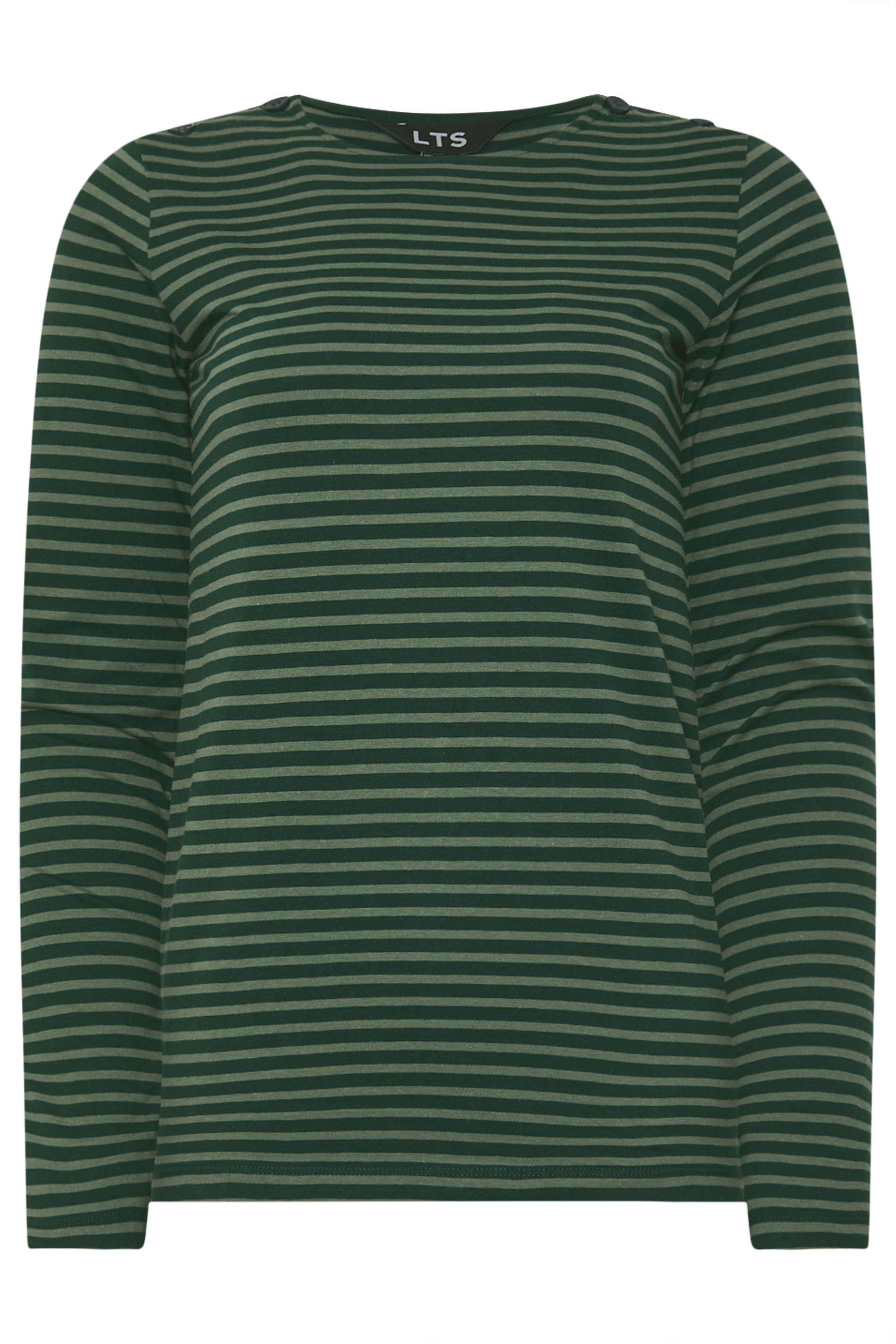 LTS Tall Green Striped Long Sleeve Top | Long Tall Sally 5