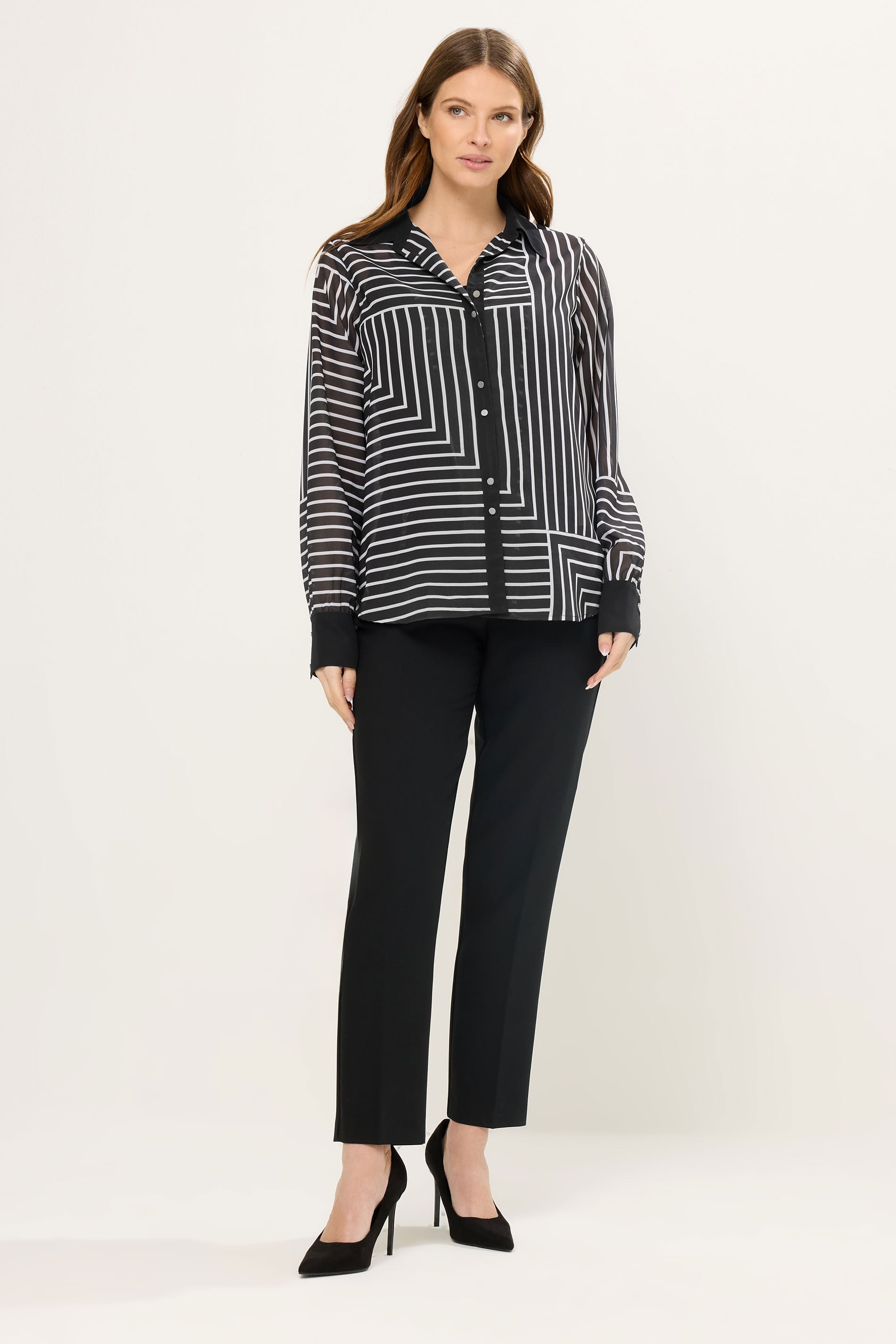 STAR Black Abstract Stripe Shirt | StarByJM 2