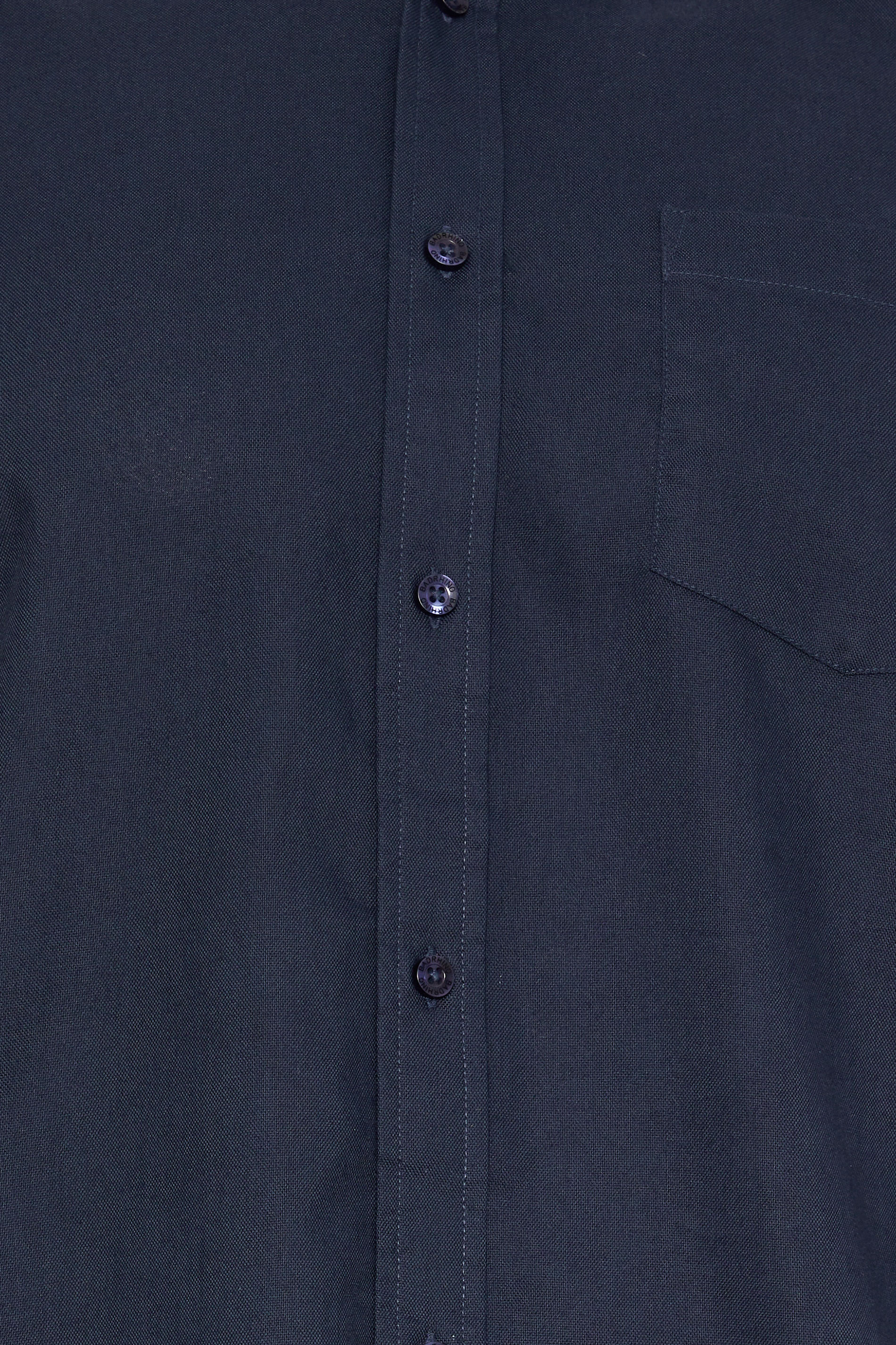BadRhino Big & Tall Navy Blue Long Sleeve Oxford Shirt | BadRhino 6