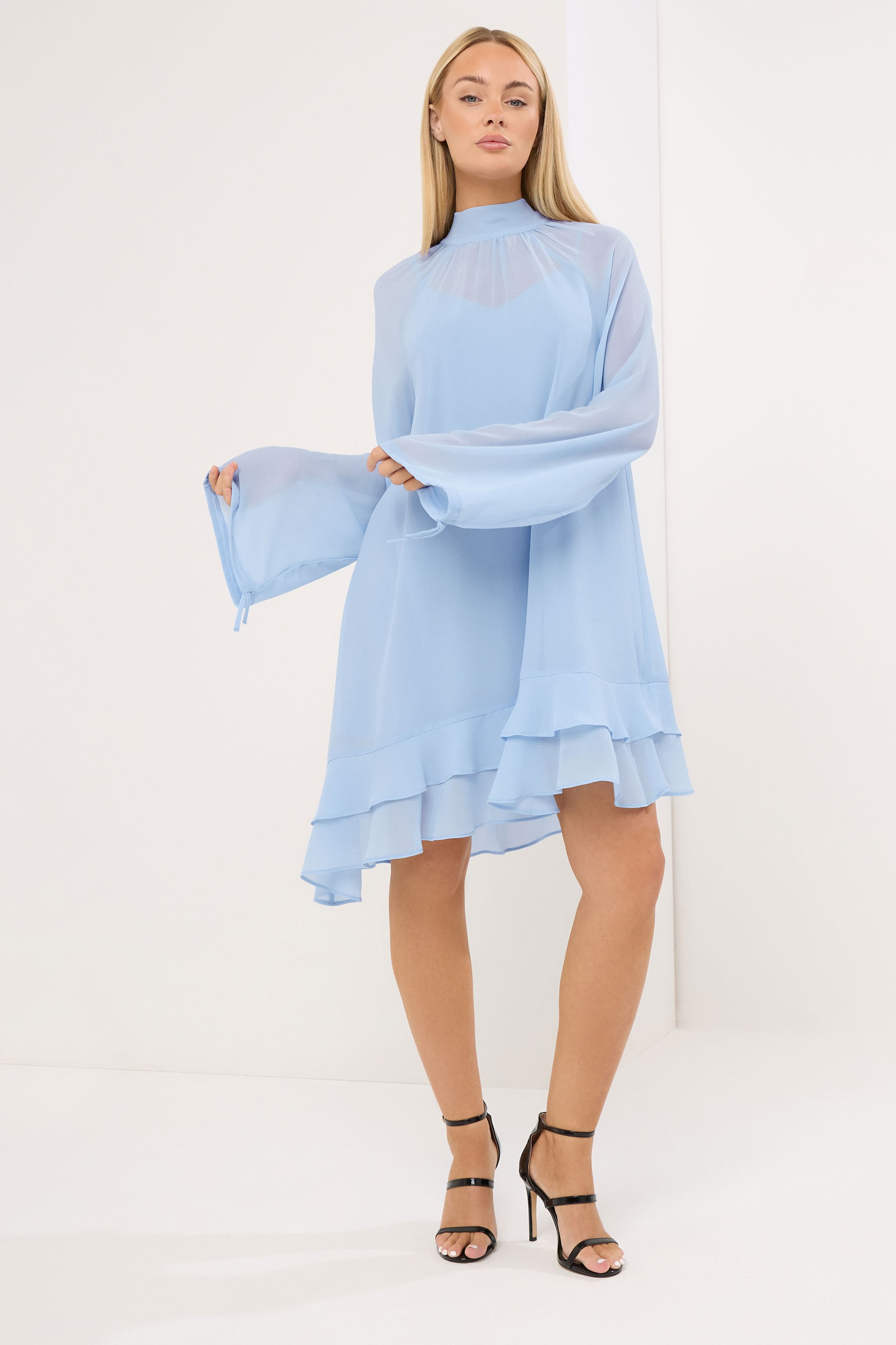STAR Blue Asymmetric Mini Dress | StarByJM 2