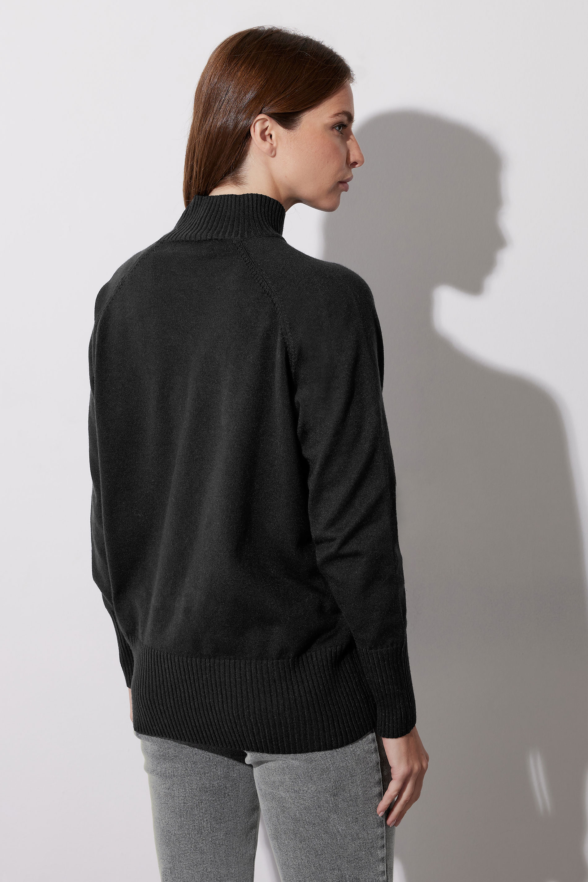 STAR Black Stud Embellished Raglan Jumper | StarByJM 2