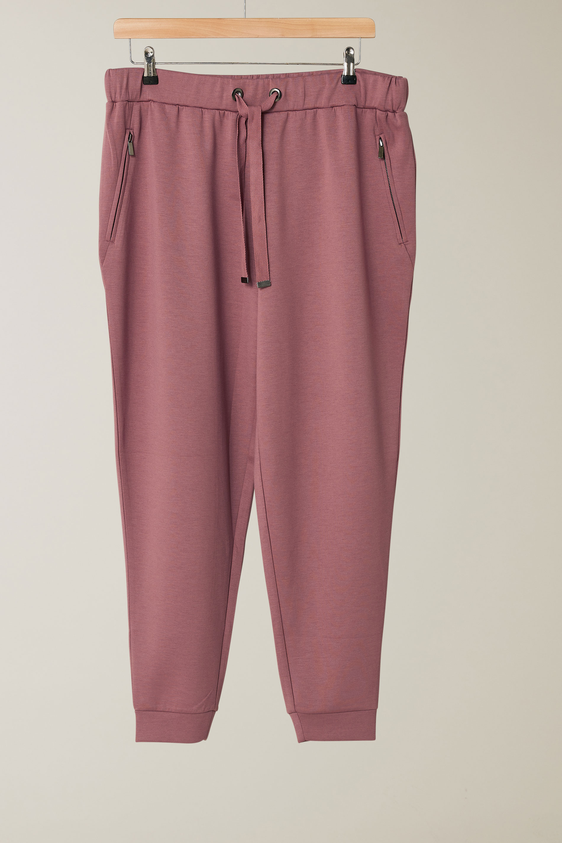 EVANS Plus Size Pink Luxe Zip Pocket Joggers | Evans  5
