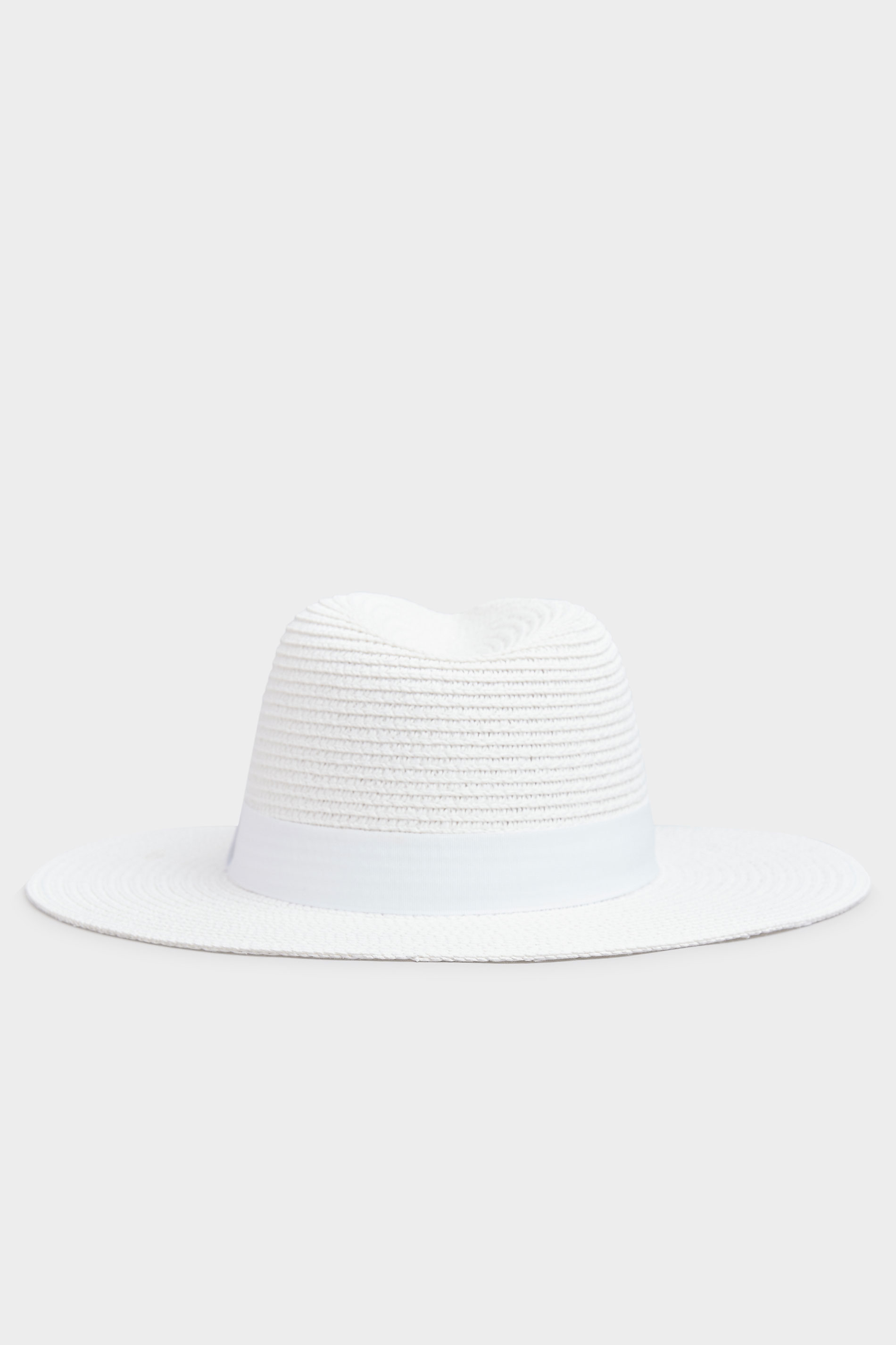 White Straw Fedora Hat | Yours Clothing 2