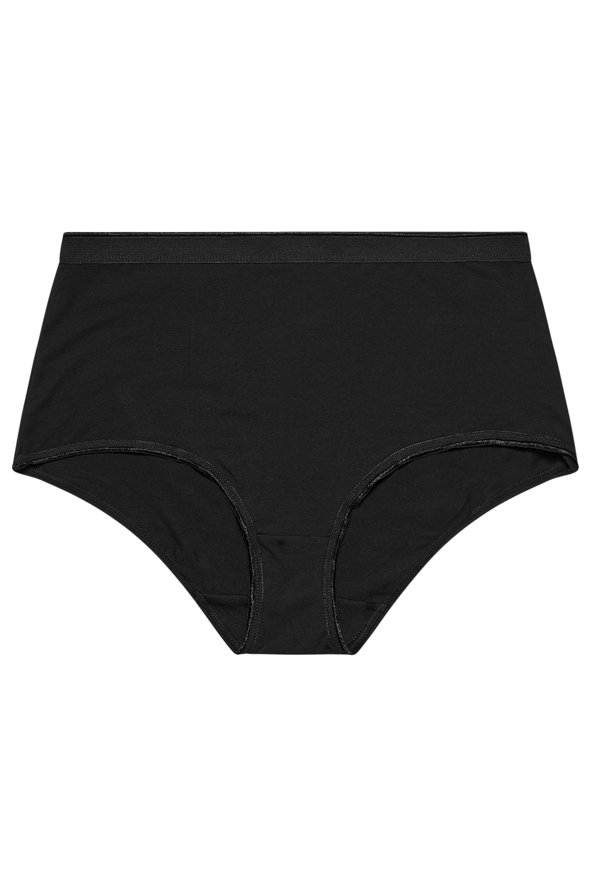 YOURSET 5 PACK Plus Size Black & White Floral Full Briefs | Yours Clothing 10