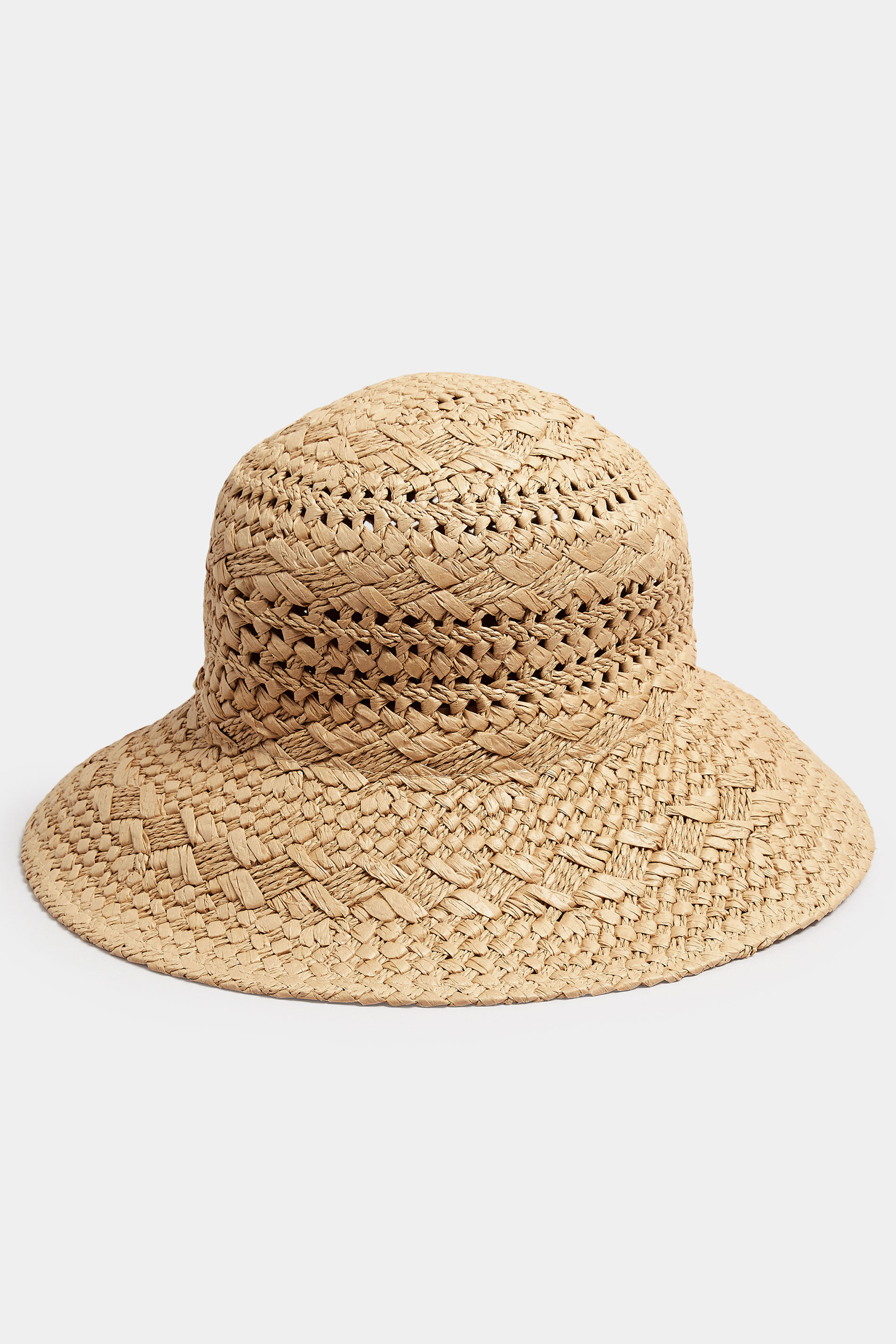 Natural Brown Woven Hat | Yours Clothing 2
