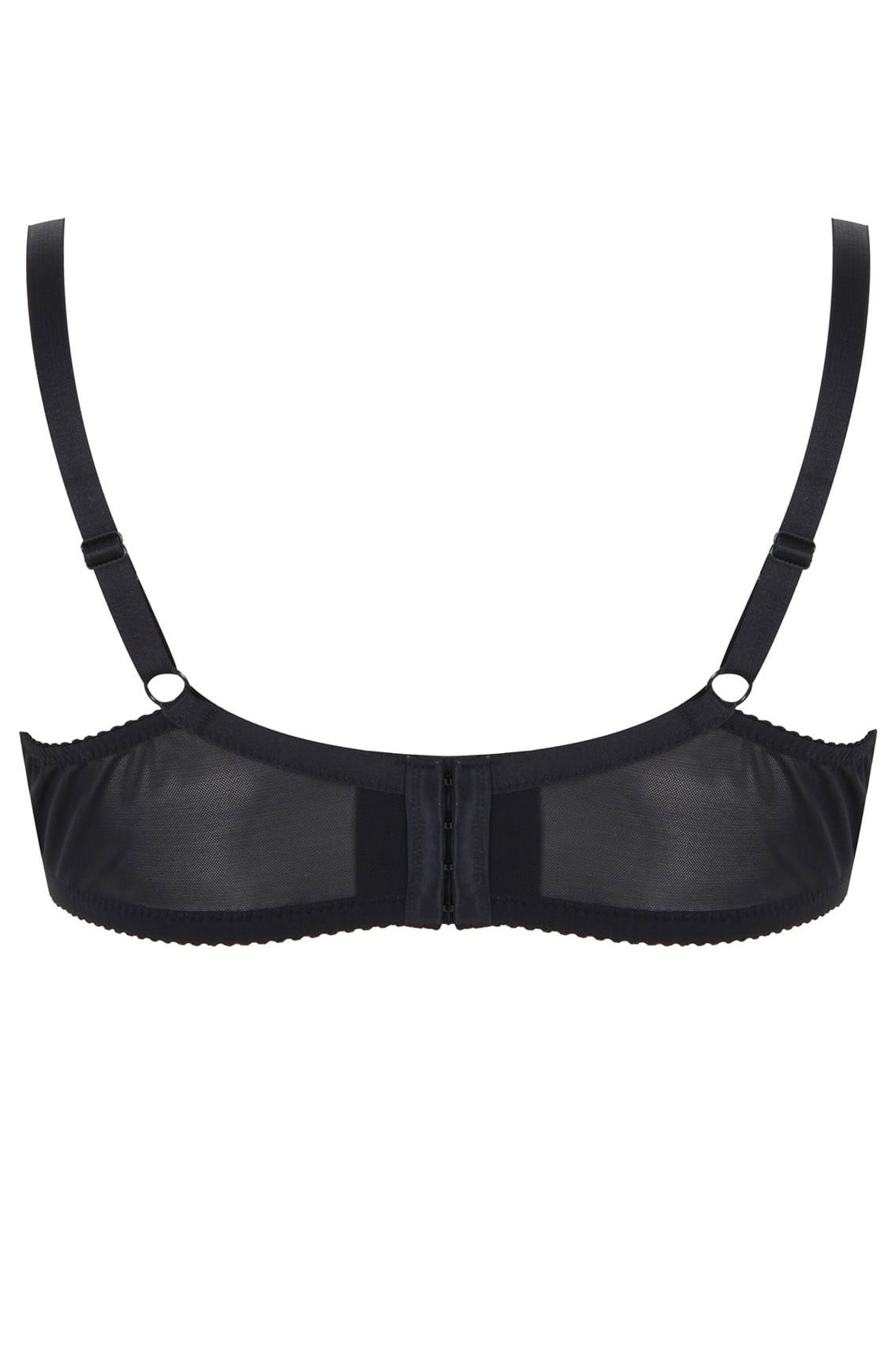 YOURS Plus Size Black Moulded Underwired T-Shirt Bra | Yours Clothing 5