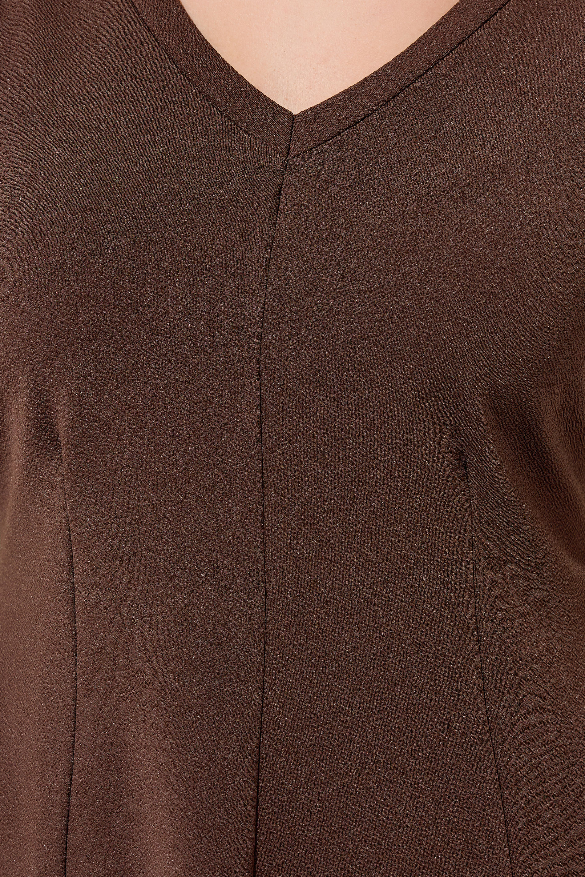 LIMITED COLLECTION Plus Size Chocolate Brown Corset Top | Yours Clothing 4