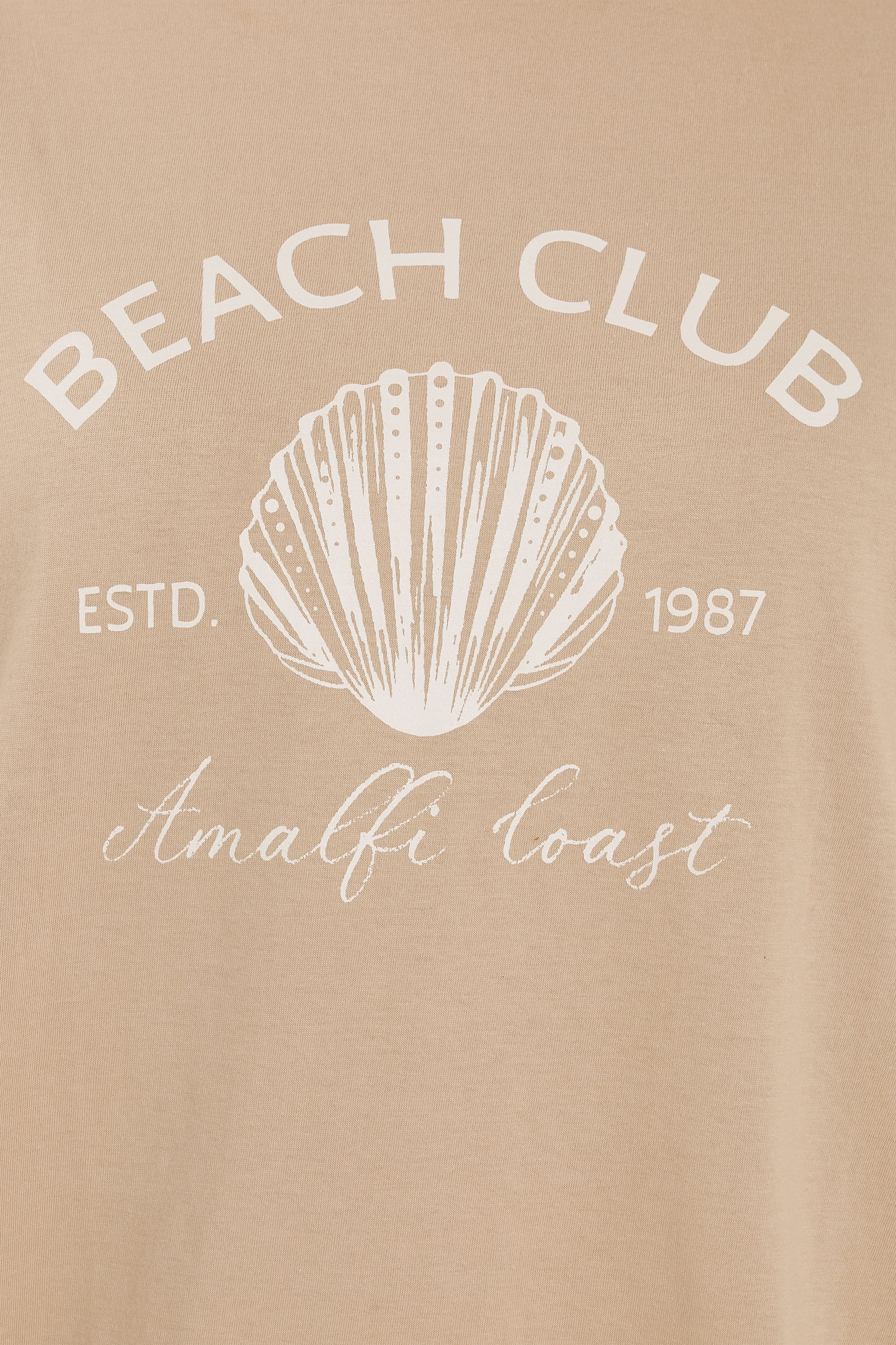 YOURS Plus Size Natural Brown 'Beach Club' Pyjama Set | Yours Clothing 4