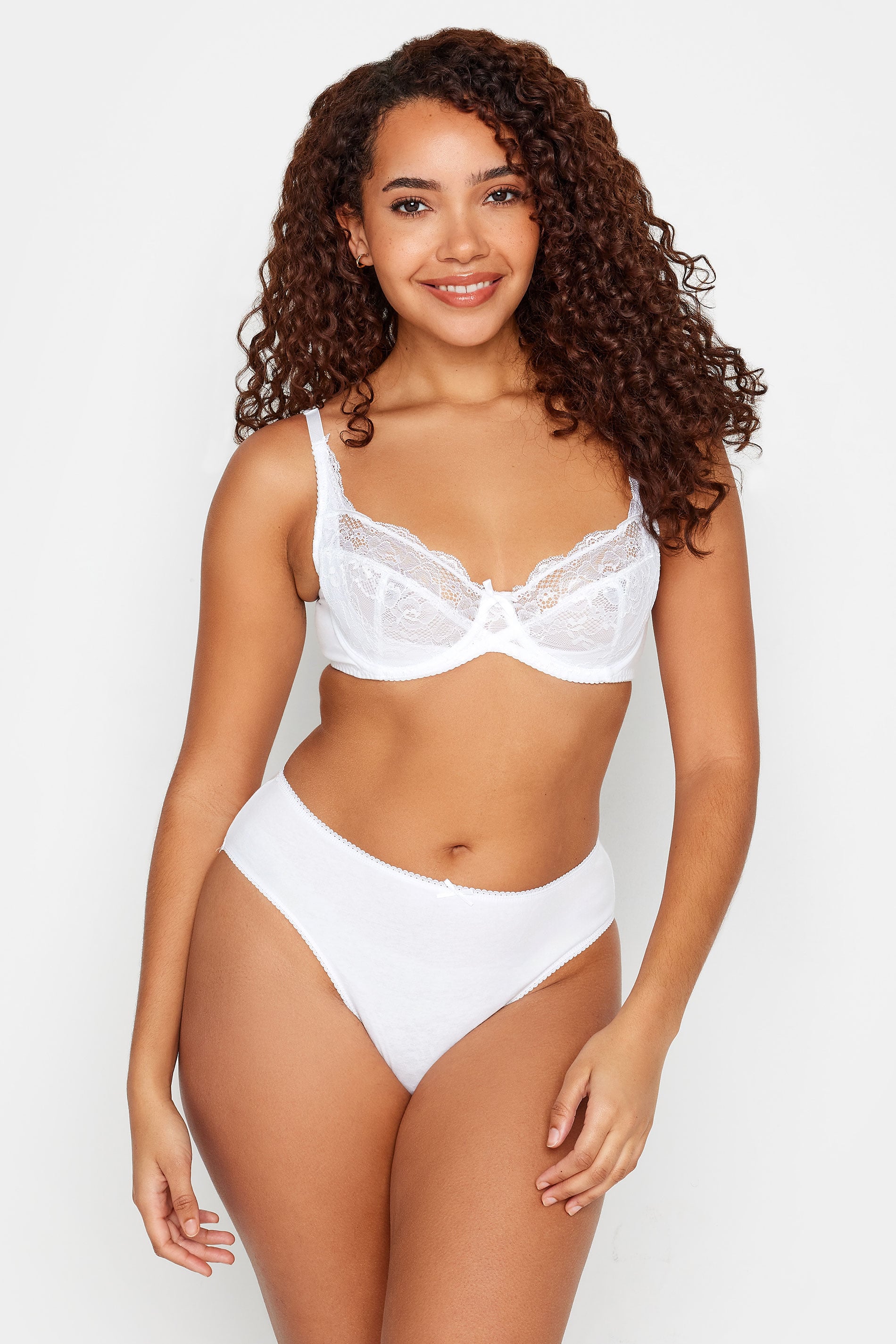 M&Co 2 PACK White & Black Stretch Lace Underwired Bra | M&Co 6