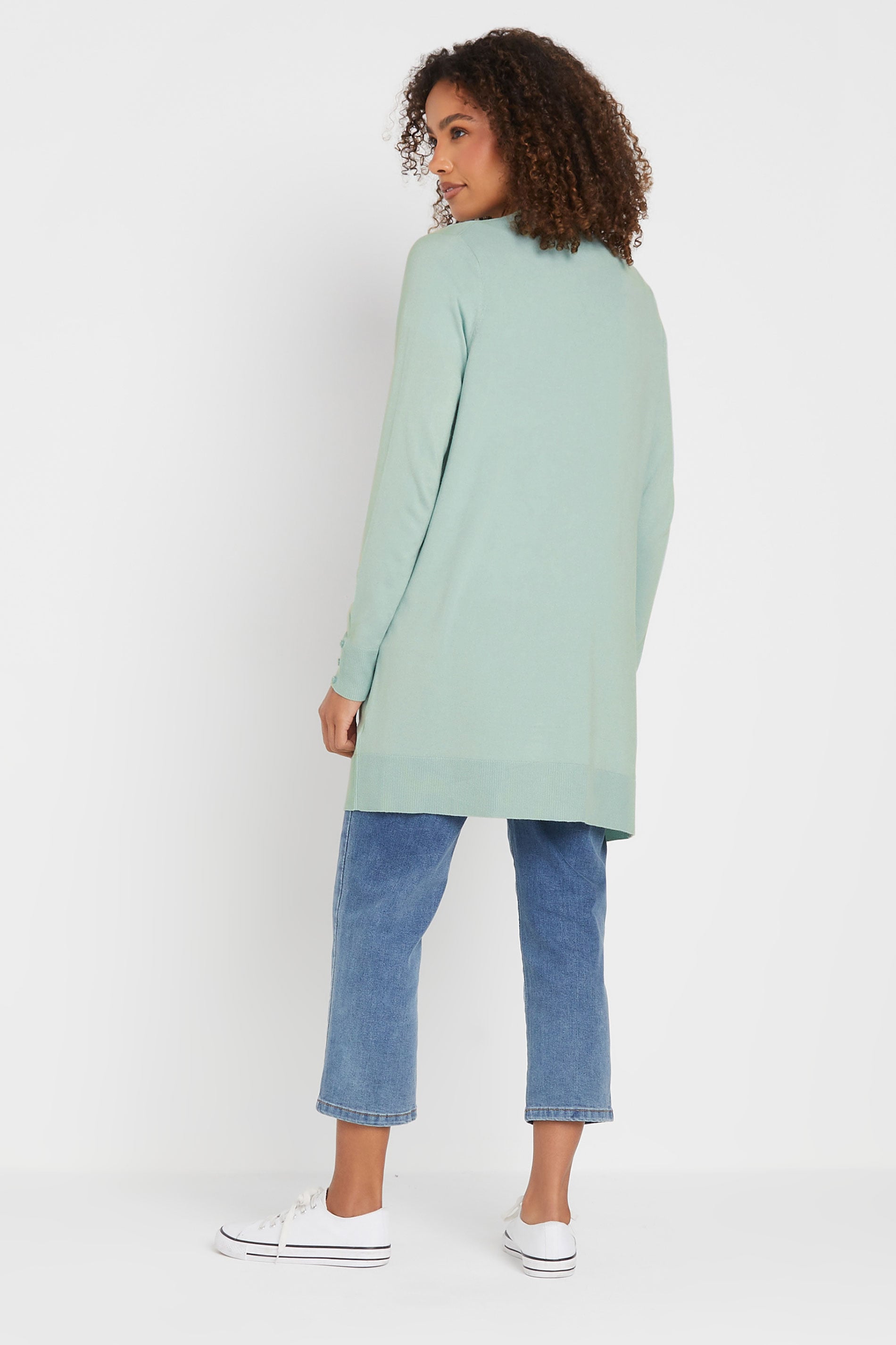 M&Co Sage Green Longline Cardigan | M&Co 2