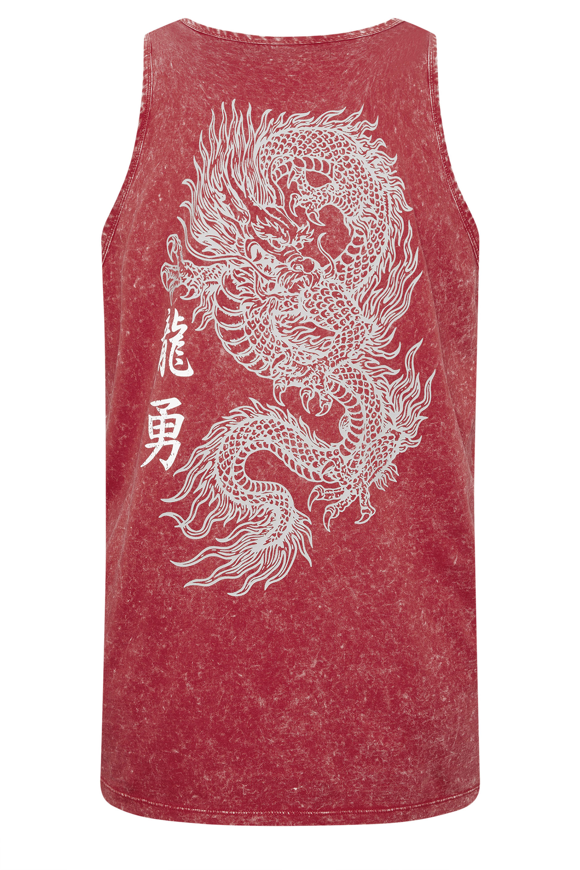 BadRhino Big & Tall Red Acid Wash Graphic Vest | BadRhino 7