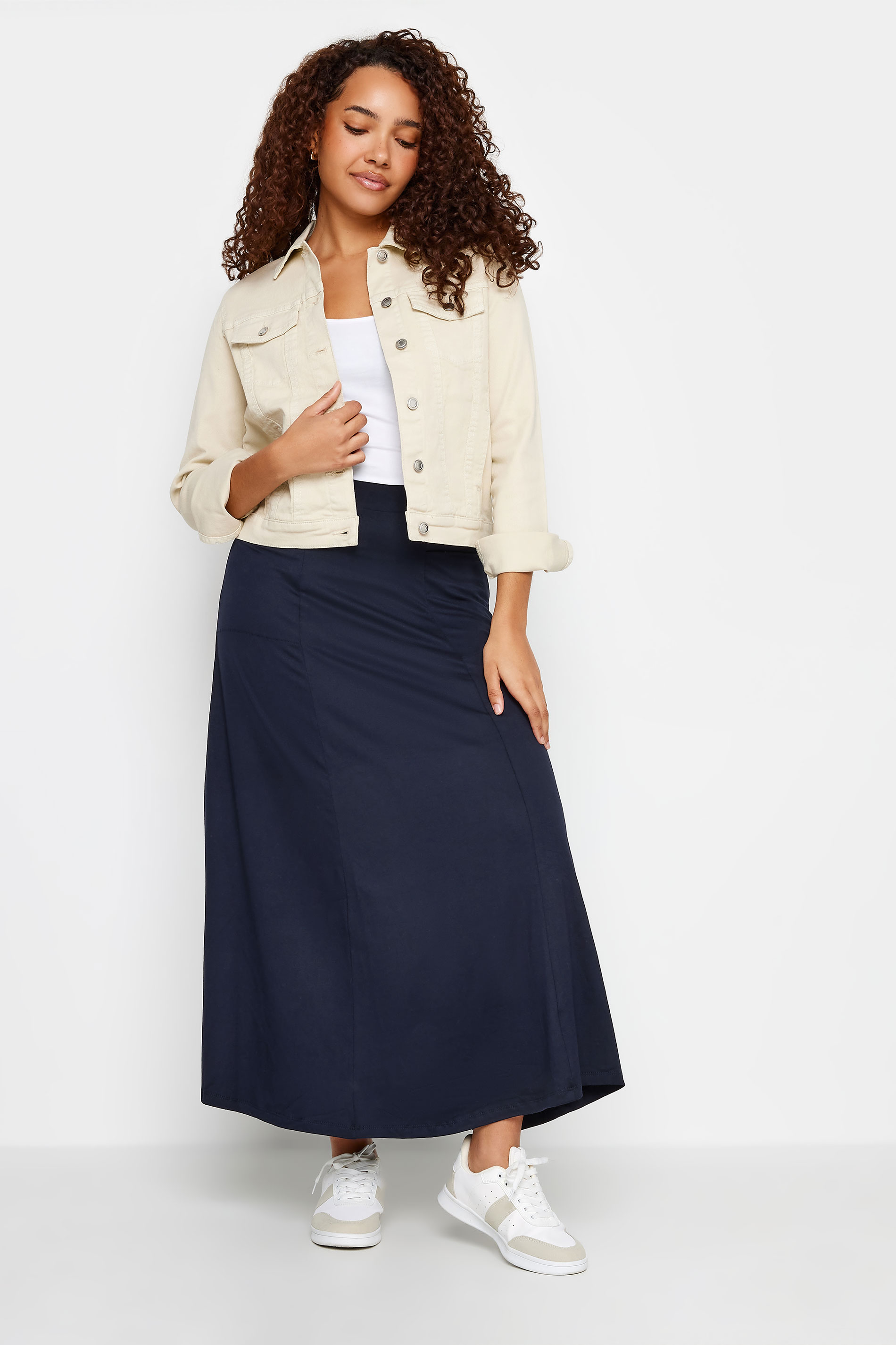 M&Co Navy Blue Pocket Maxi Skirt | M&Co 2