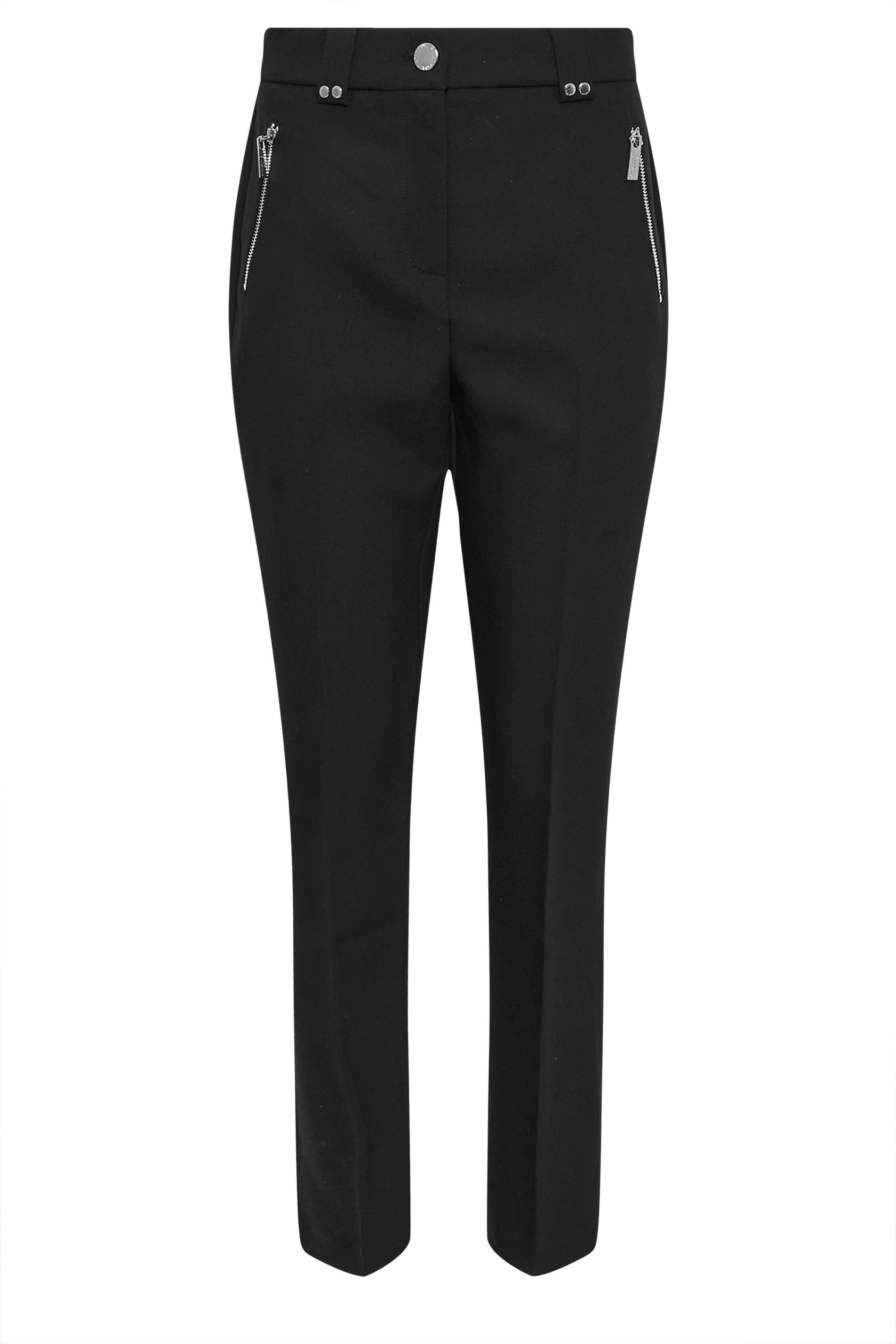 STAR Black Tailored Straight Leg Trousers | StarByJM 8