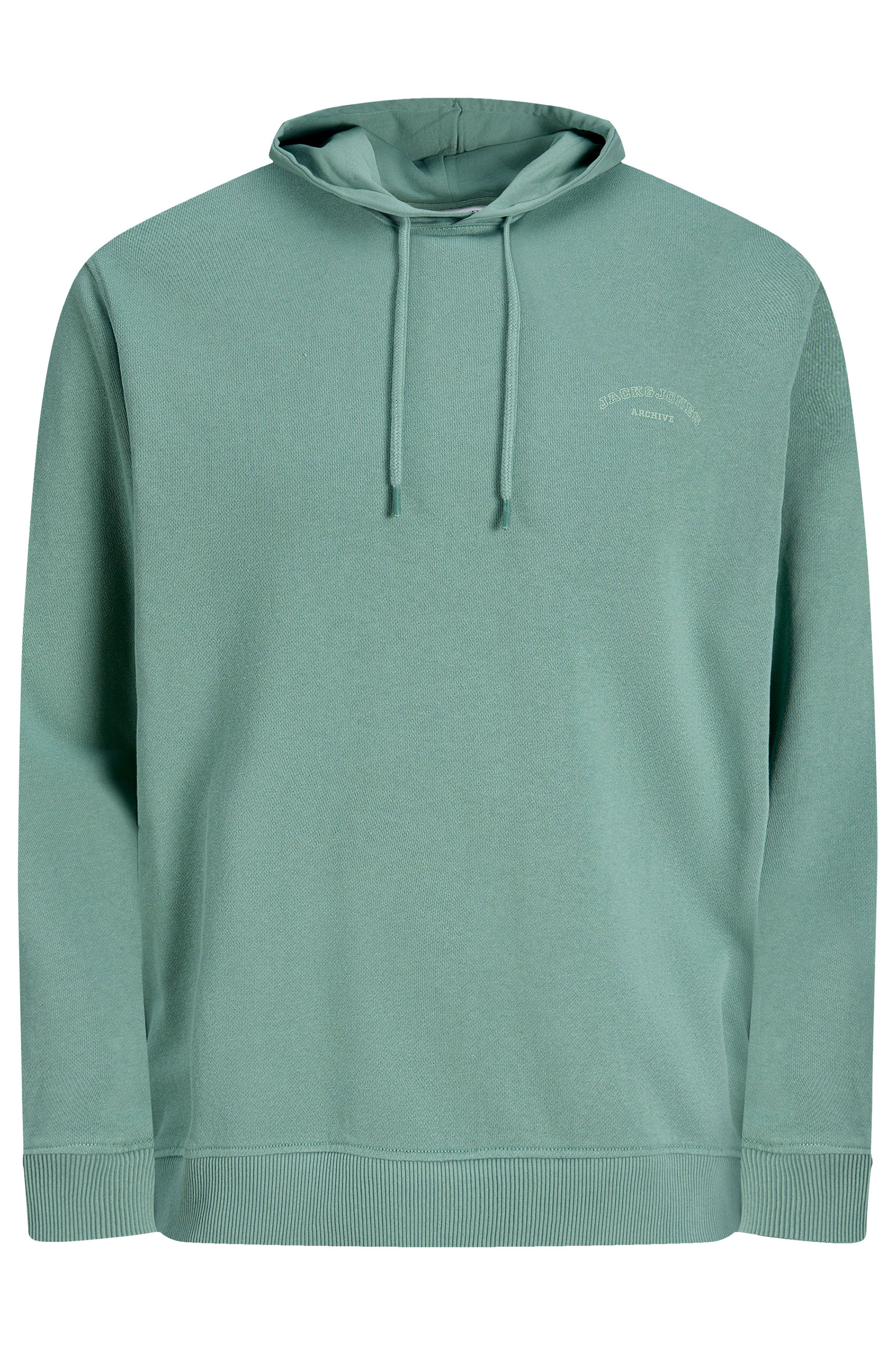 JACK & JONES Big & Tall Blue Printed Logo Hoodie  | BadRhino 2