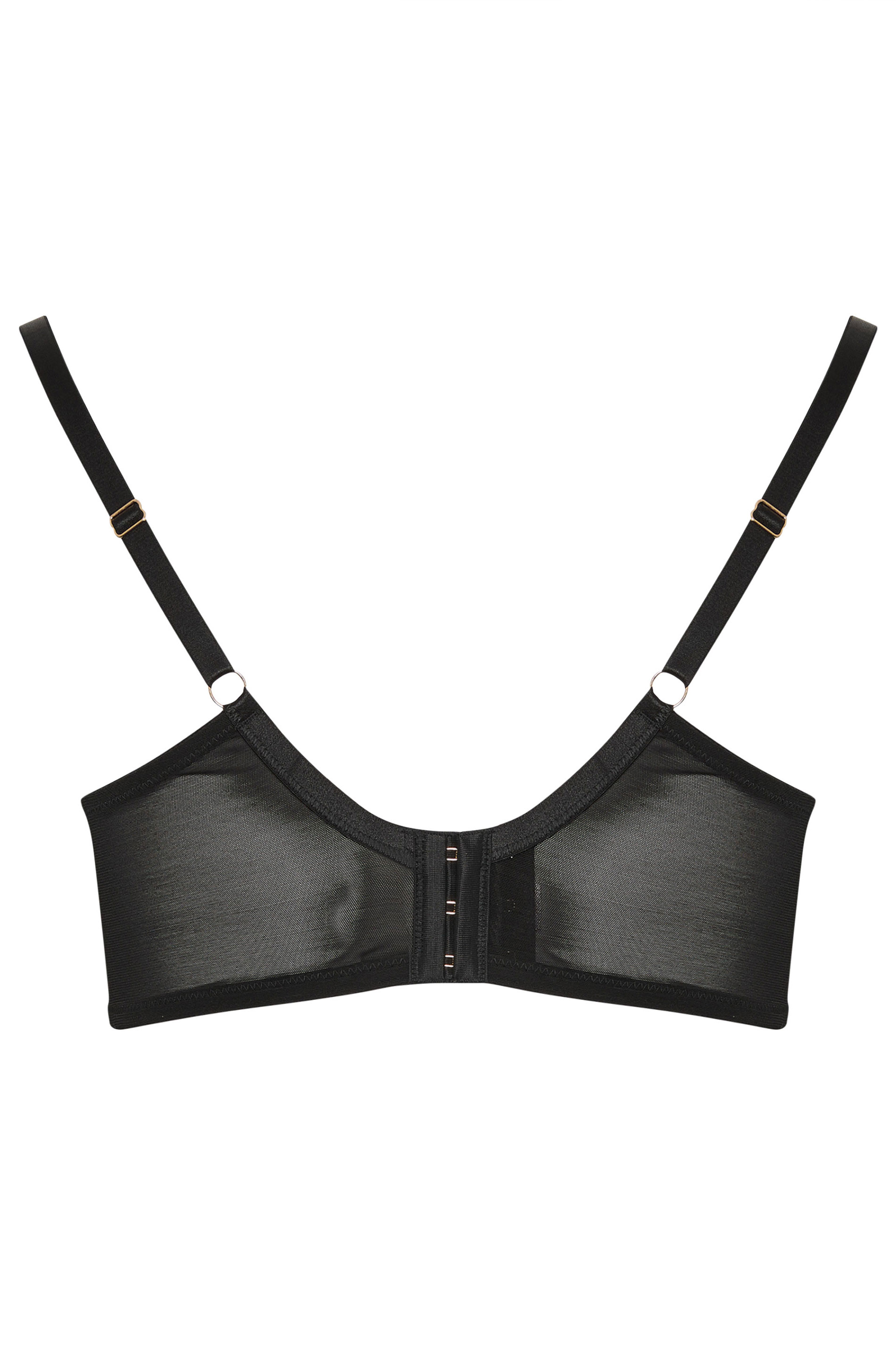PLAYFUL PROMISES Black Embroidered Floral Bra 6