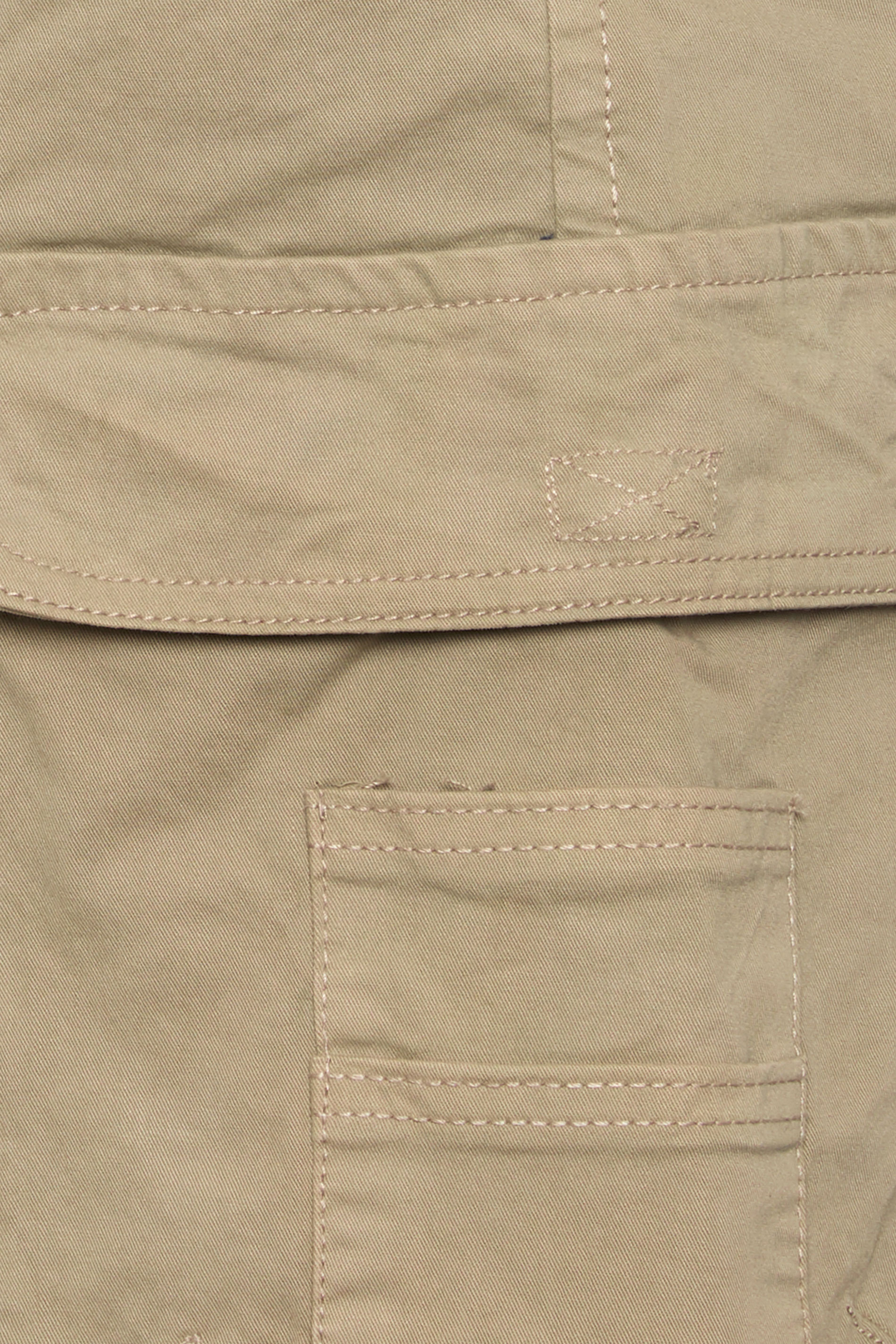 KAM Big & Tall Stone Brown Elastic Waist Cargo Shorts | BadRhino 5