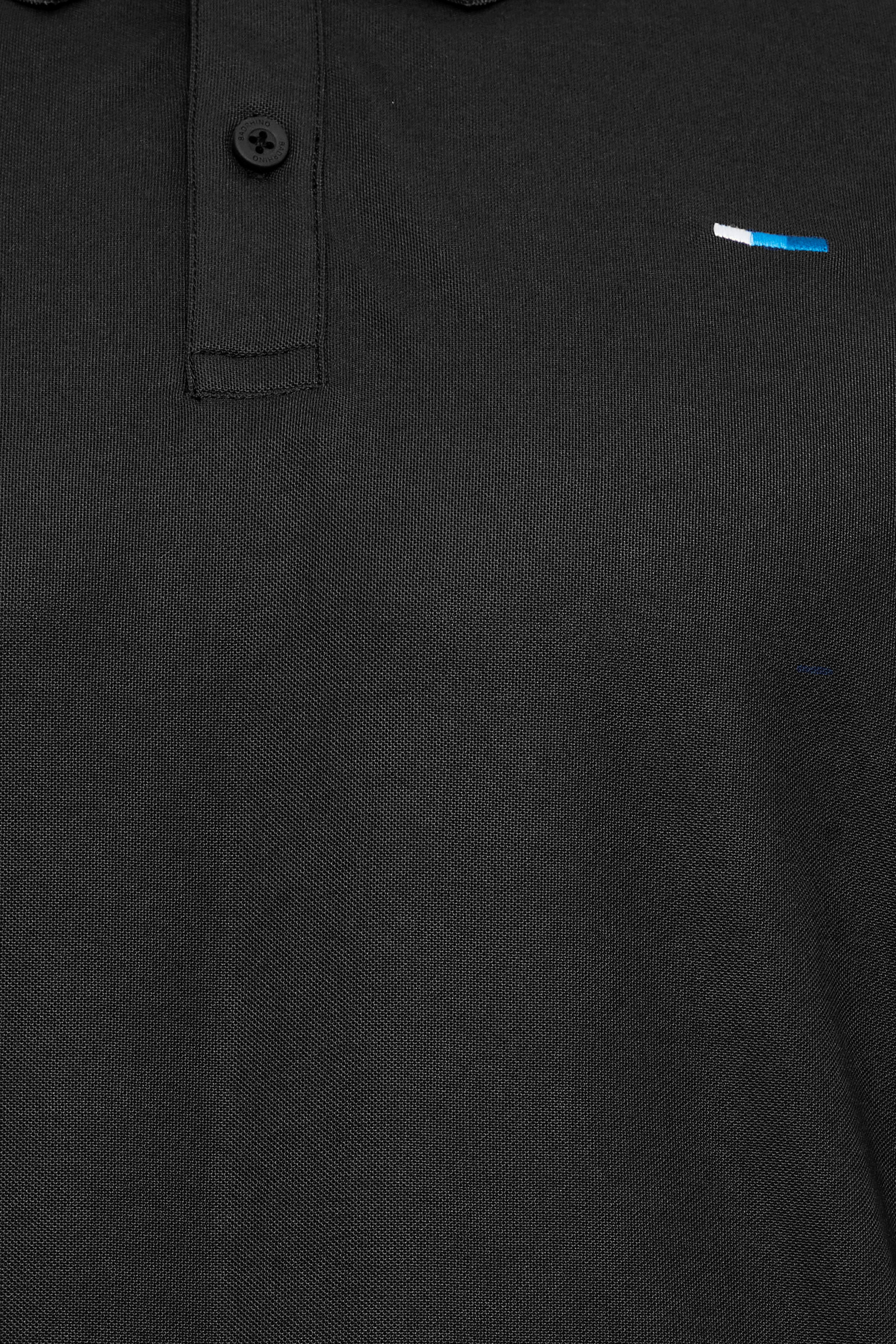 BadRhino Big & Tall Black Pique Golf Polo Shirt | BadRhino 2