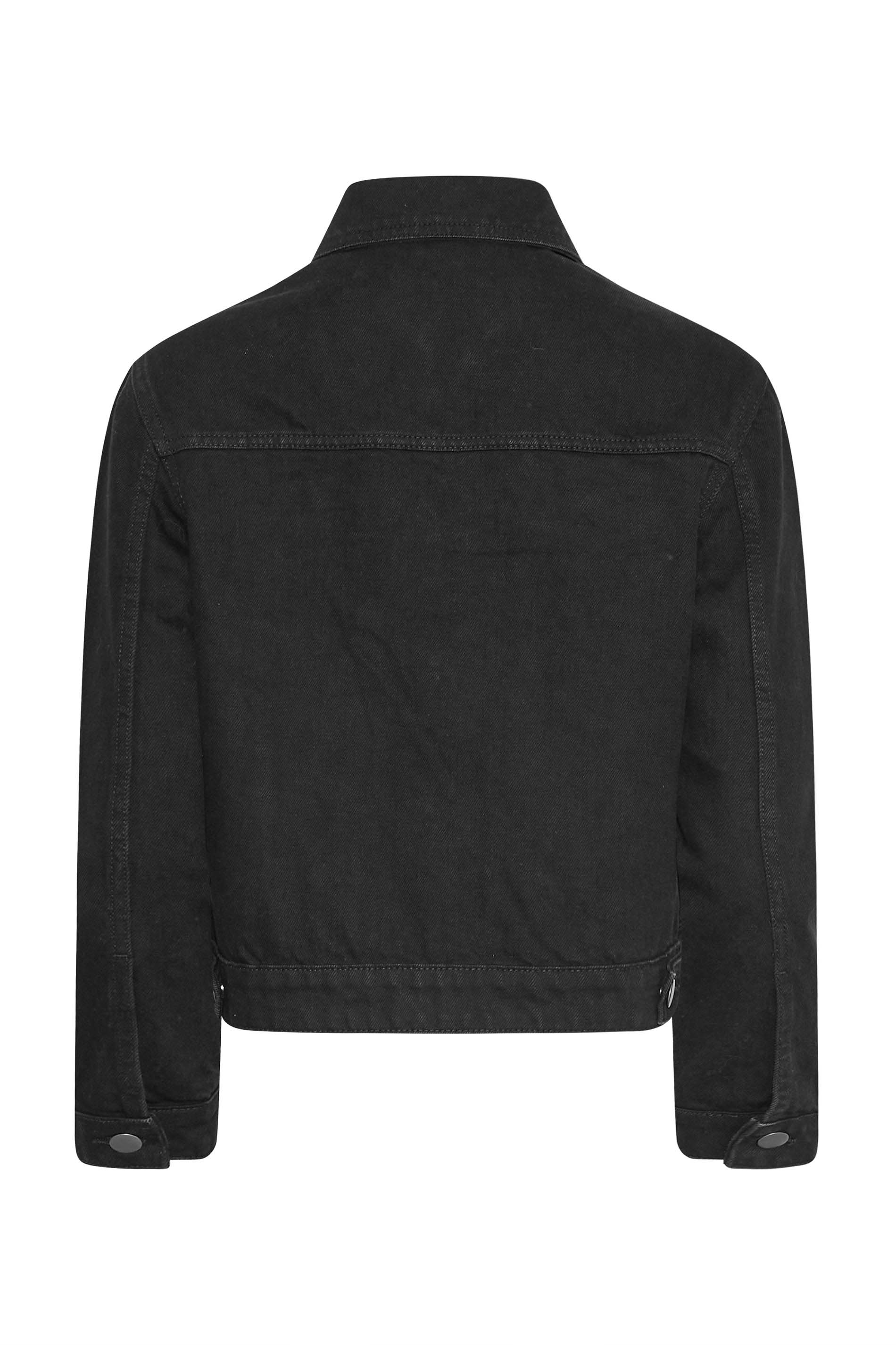 PixieGirl Petite Women's Black Cotton Denim Jacket | PixieGirl 8