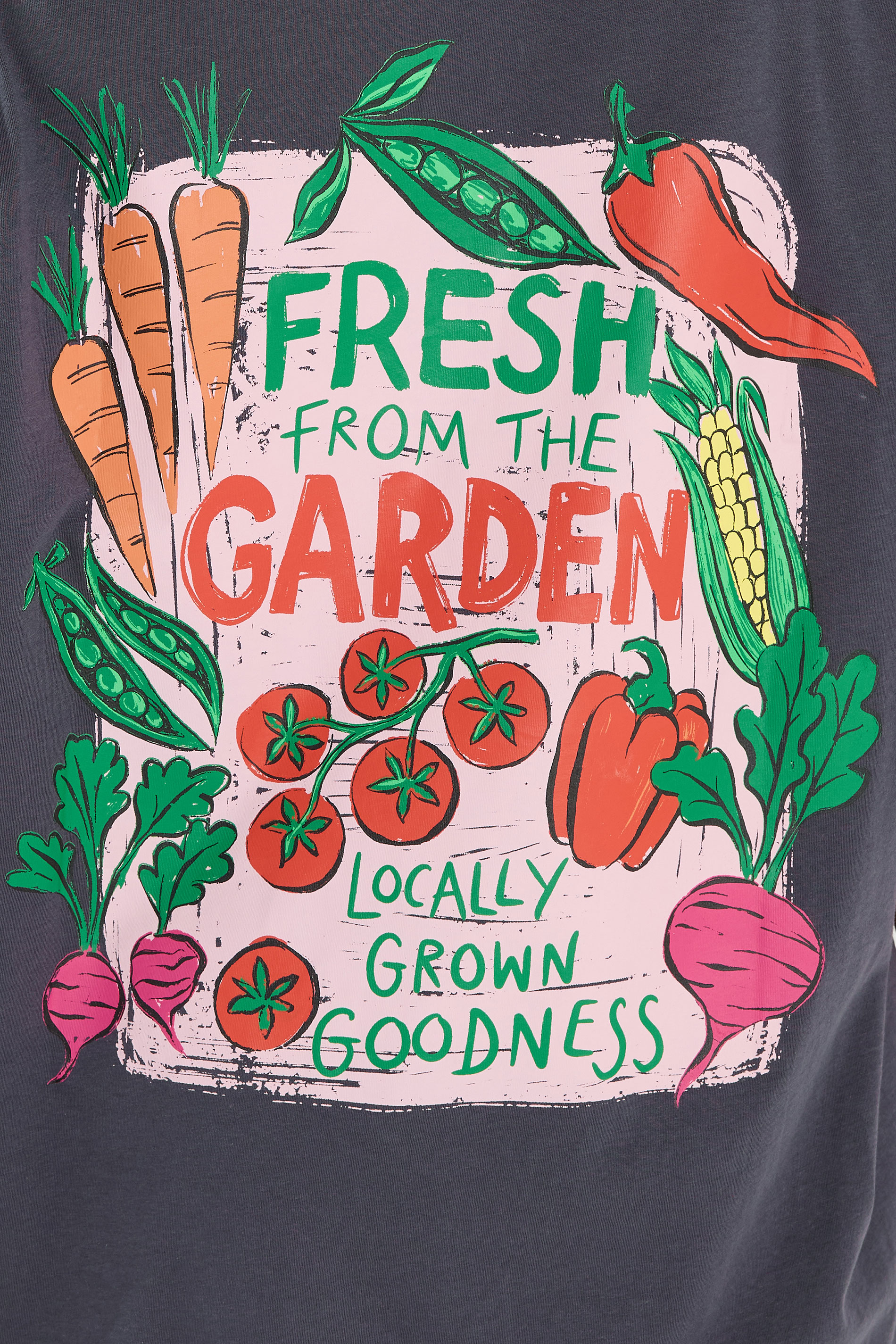 YOURS Plus Size Grey 'Fresh From The Garden' Relaxed T-Shirt | Yours Clothing 4