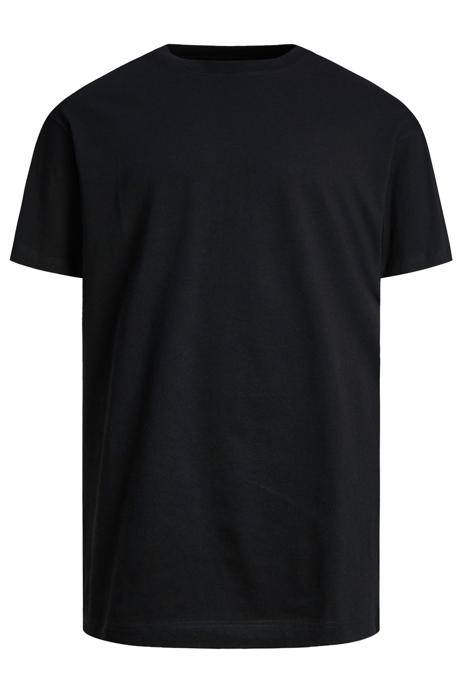 JACK & JONES Big & Tall Black Oversized T-Shirt | BadRhino 1