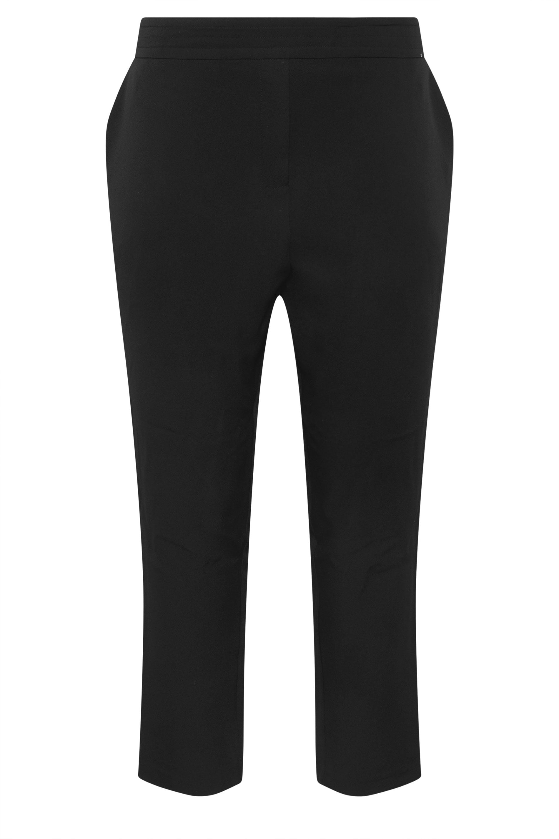 EVANS Plus Size Black Tapered Formal Trousers | Evans 6