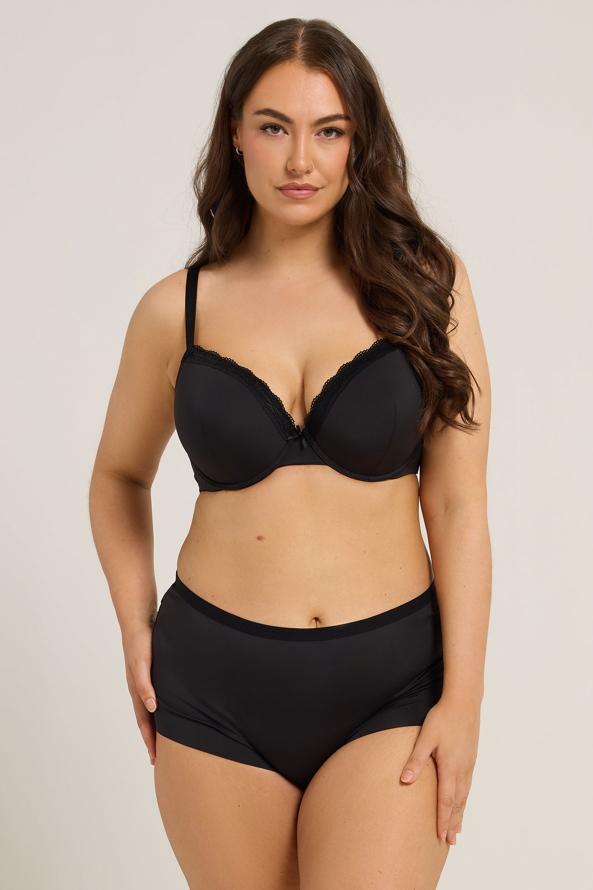YOURSET 3 PACK Plus Size Red & Purple Lace Trim Padded Bras | Yours Clothing 6