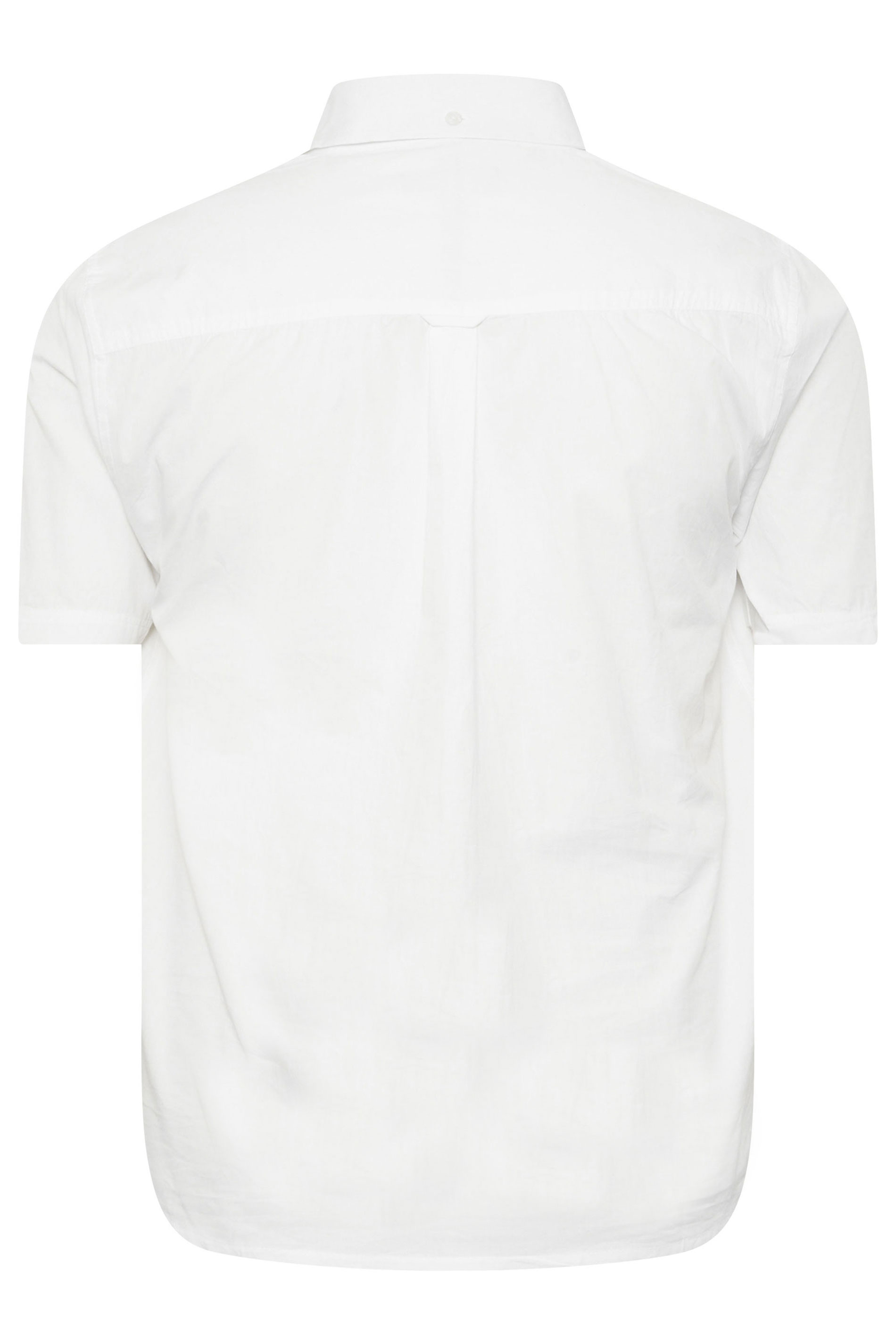 BadRhino Big & Tall 2 PACK White Short Sleeve Poplin Shirts | BadRhino 9