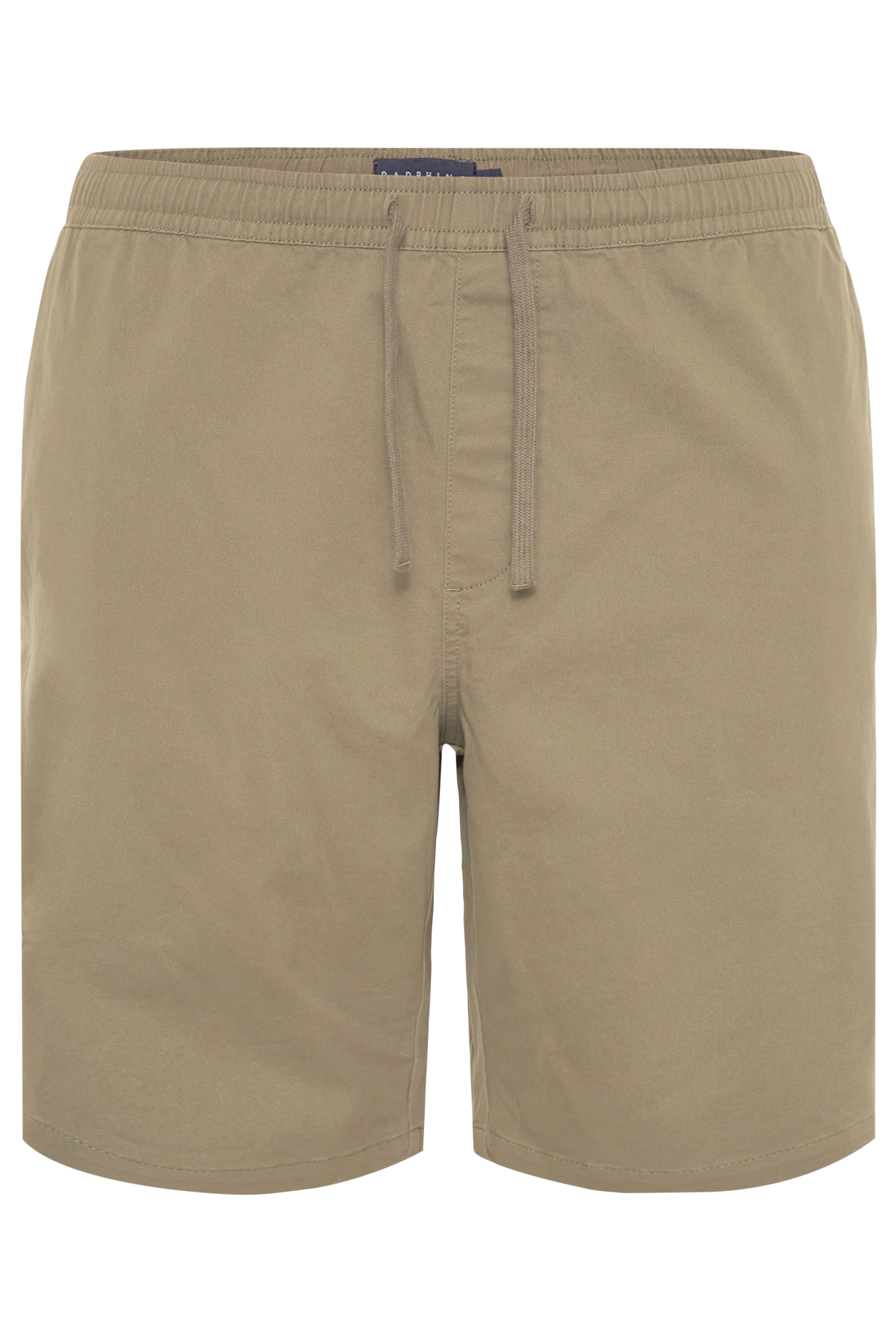 BadRhino Stone Brown Elasticated Waist Chino Shorts | BadRhino 7