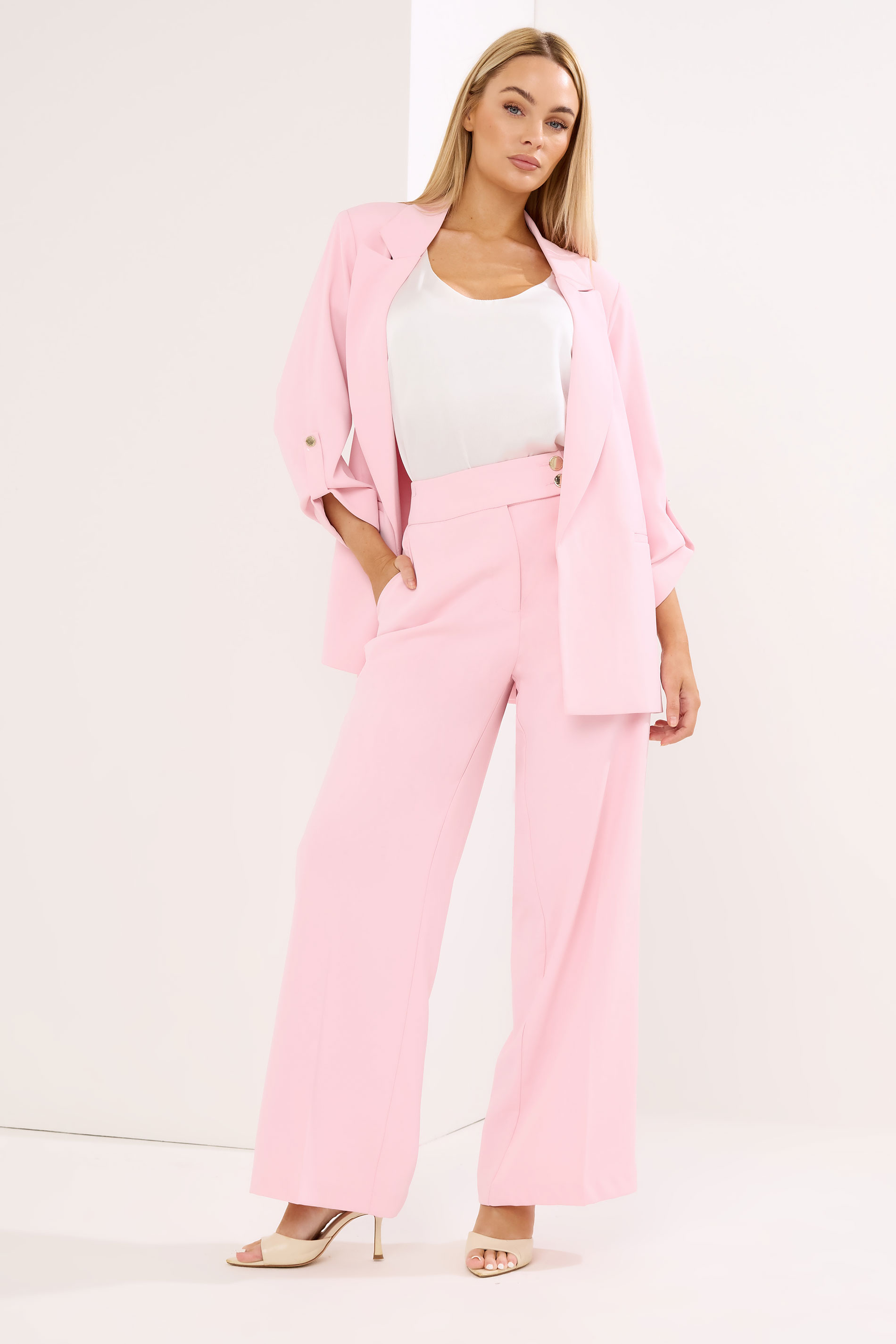 STAR Pink  Wide Leg Trousers | StarByJM 1