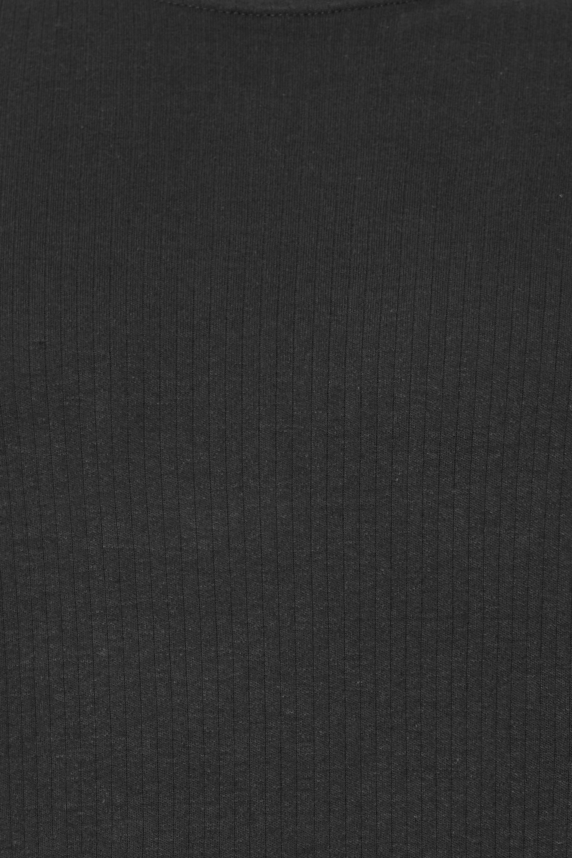 D555 Big & Tall Black Thermal Long Sleeve T-Shirt | BadRhino 1
