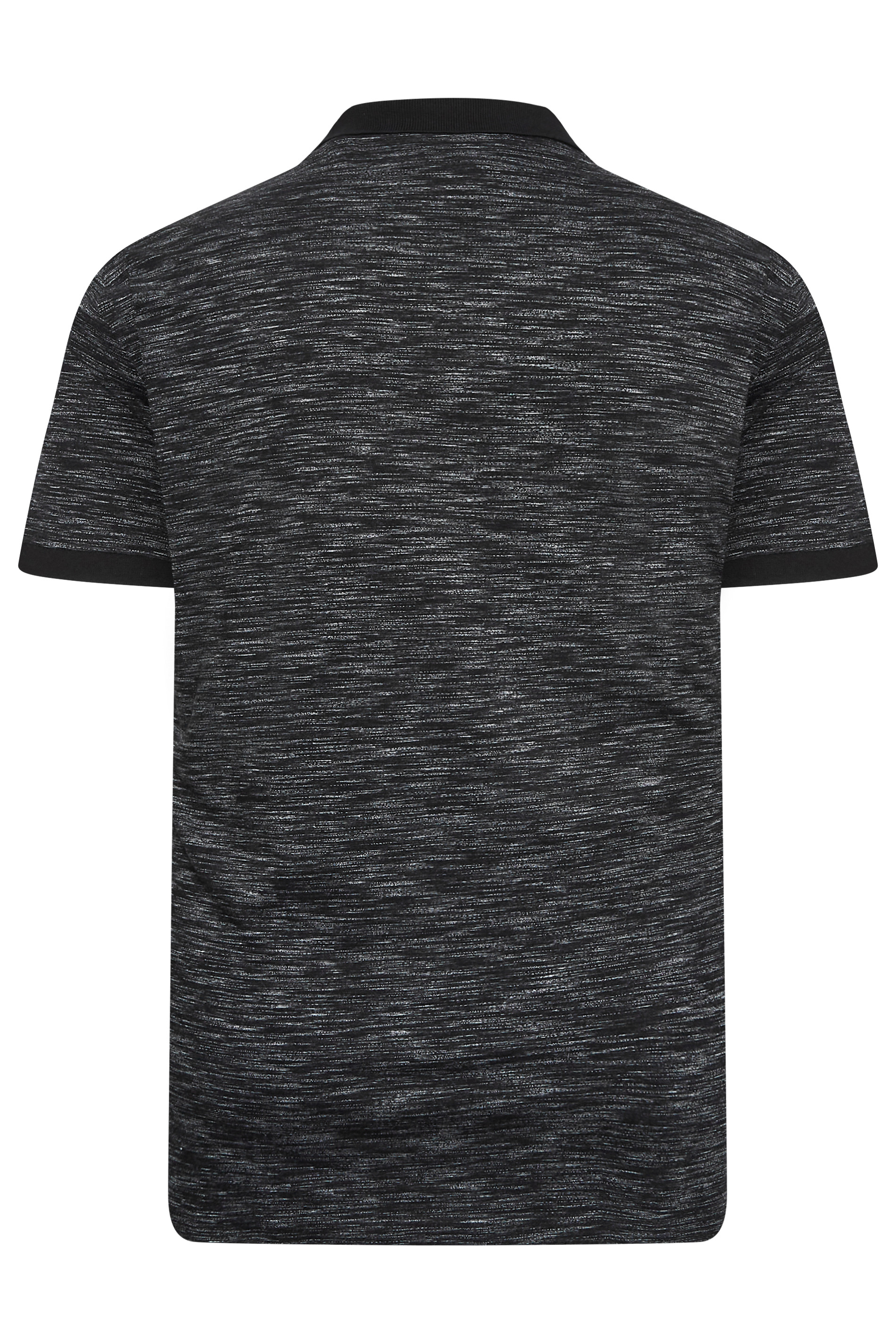BadRhino Big & Tall Black Marl Polo Shirt | BadRhino 7