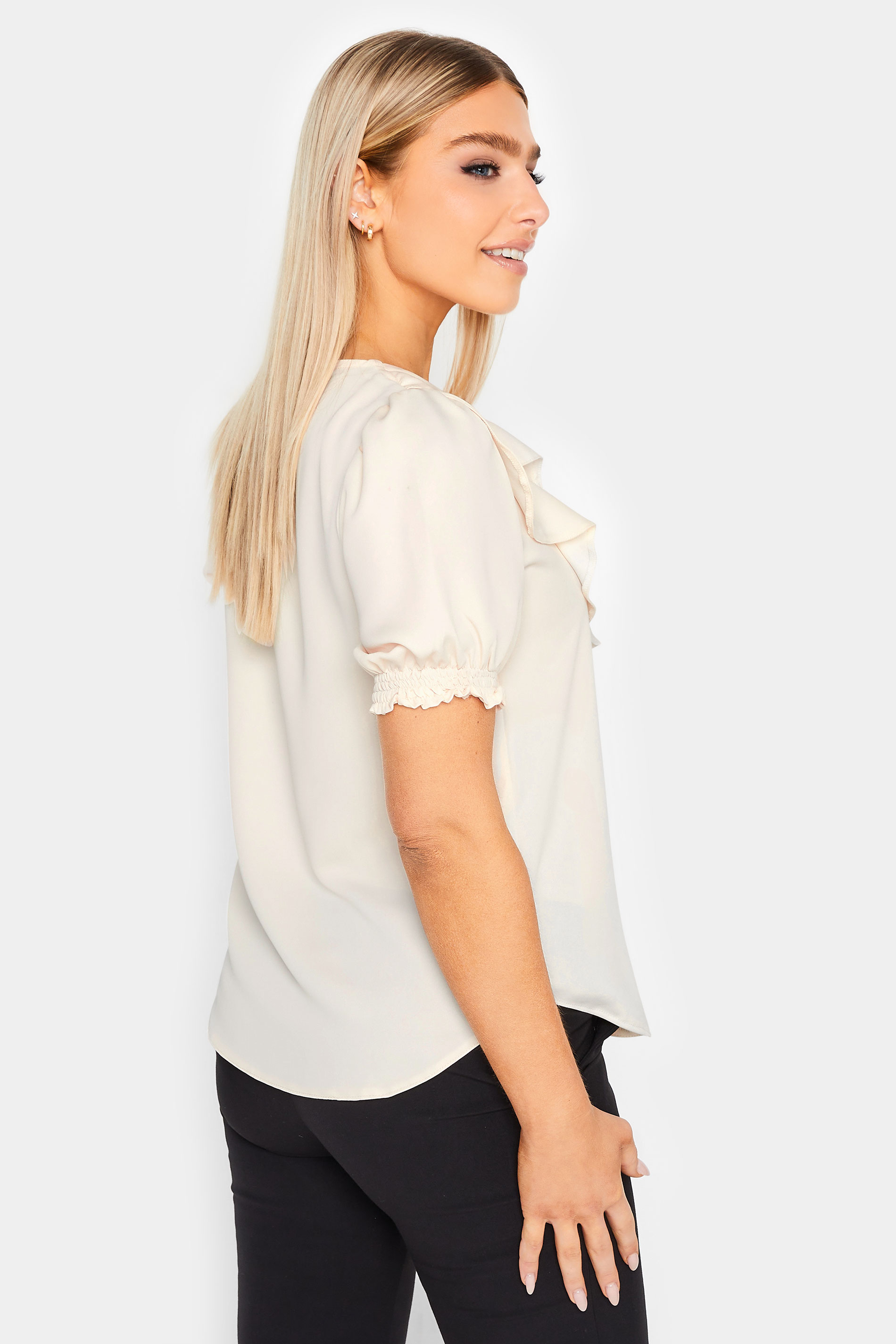 M&Co Ivory White Frill Blouse | M&Co 3