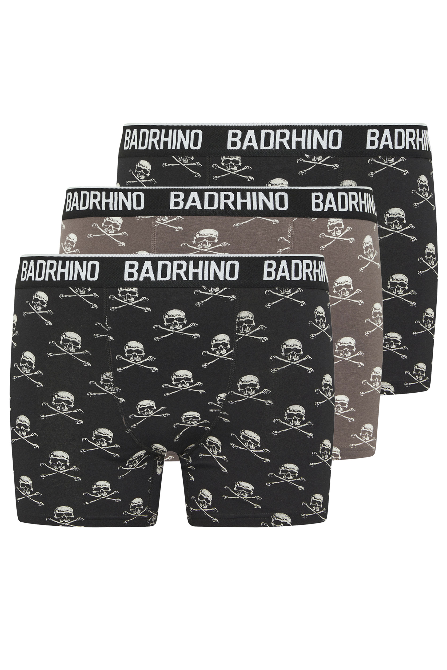 BadRhino Big & Tall 3 PACK Black Skull Boxers | BadRhino 4